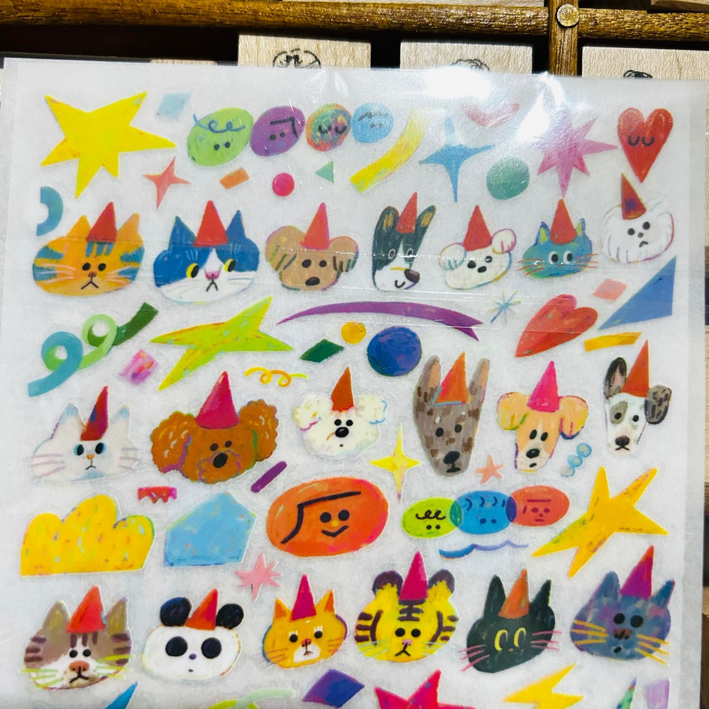 Dayuyoyo Animal Heads Transfer Sticker Sheet Set