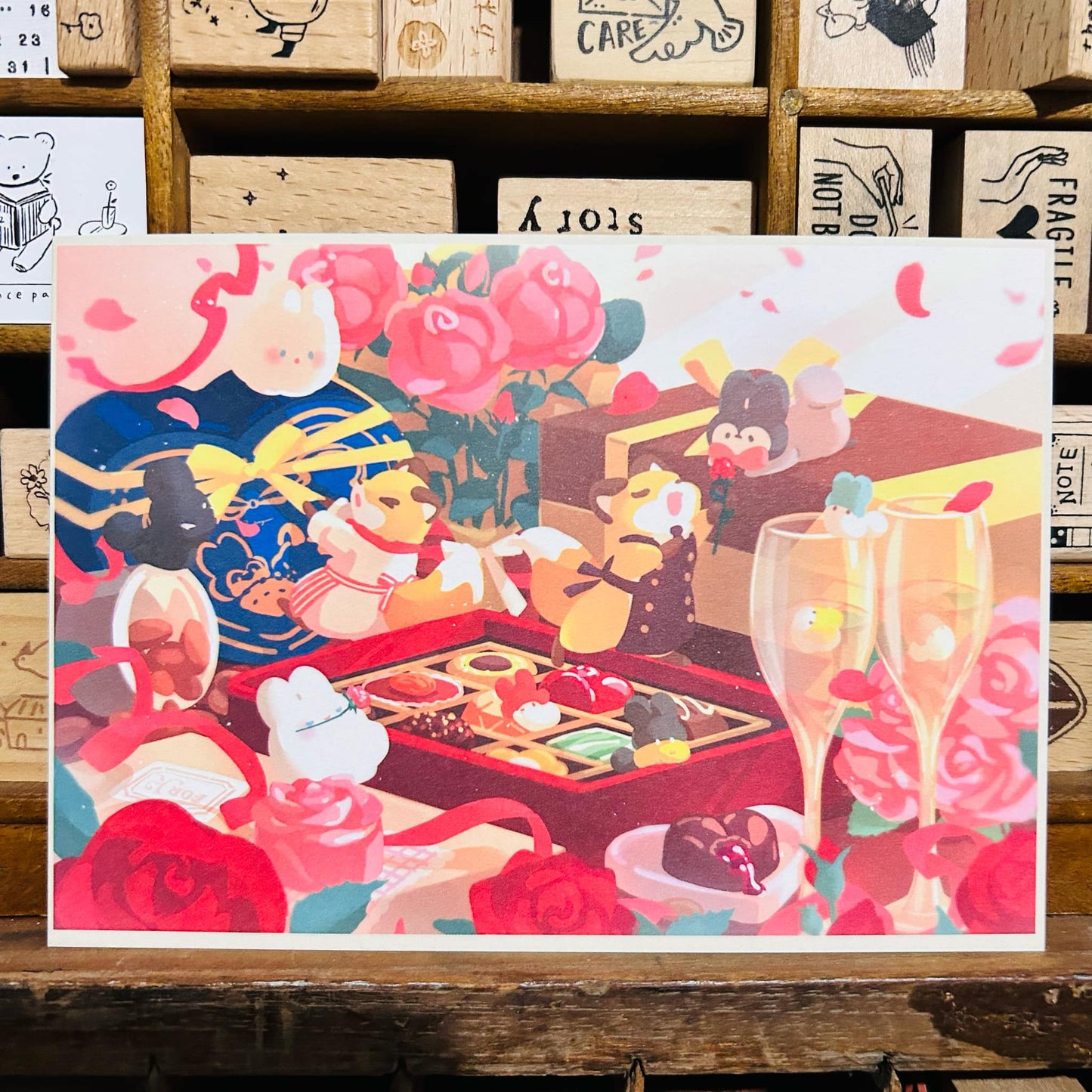 Kitsunebiyori x Bubukai Postcard Set of 6