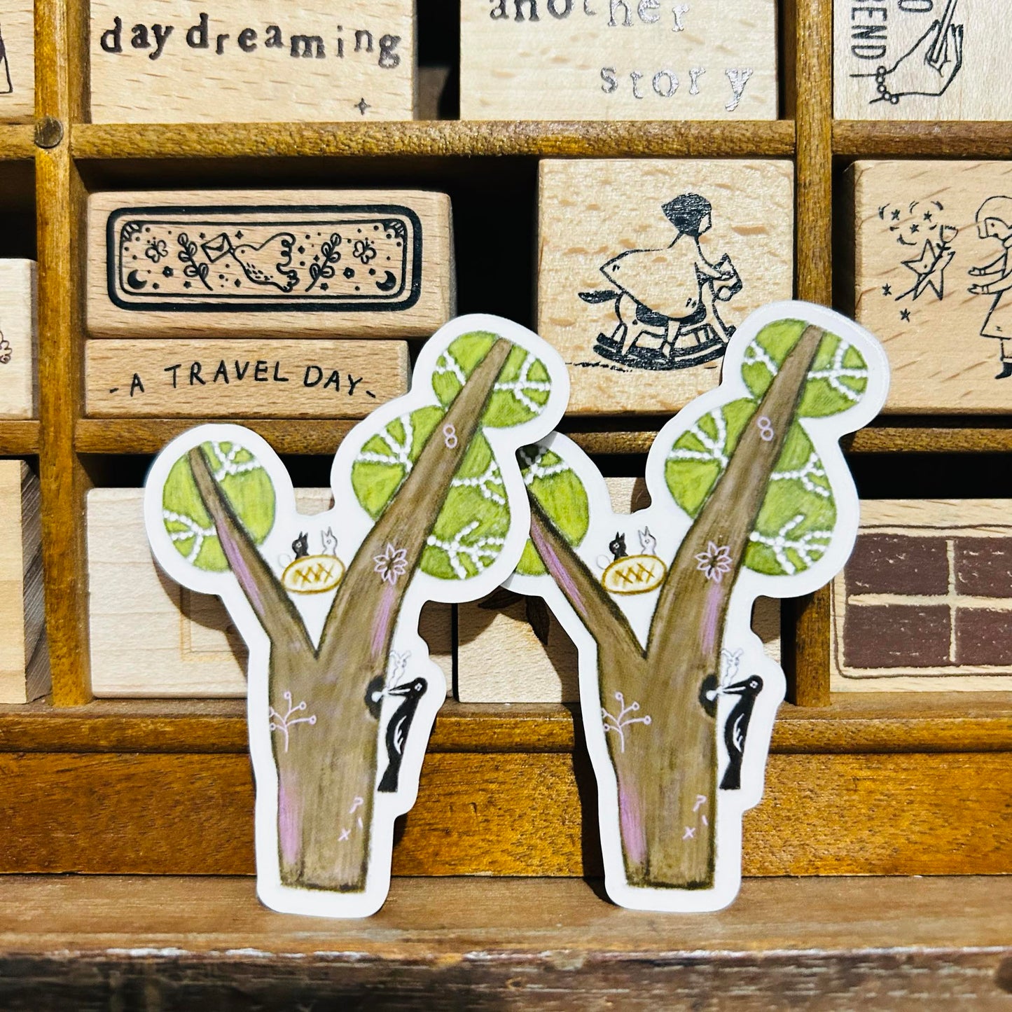 misshoegg Market-only Woodpecker Tree Sticker