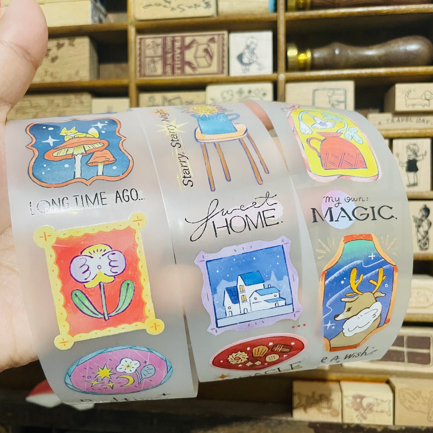 OURS Studio Bedtime Story PET Tape Roll and Samples