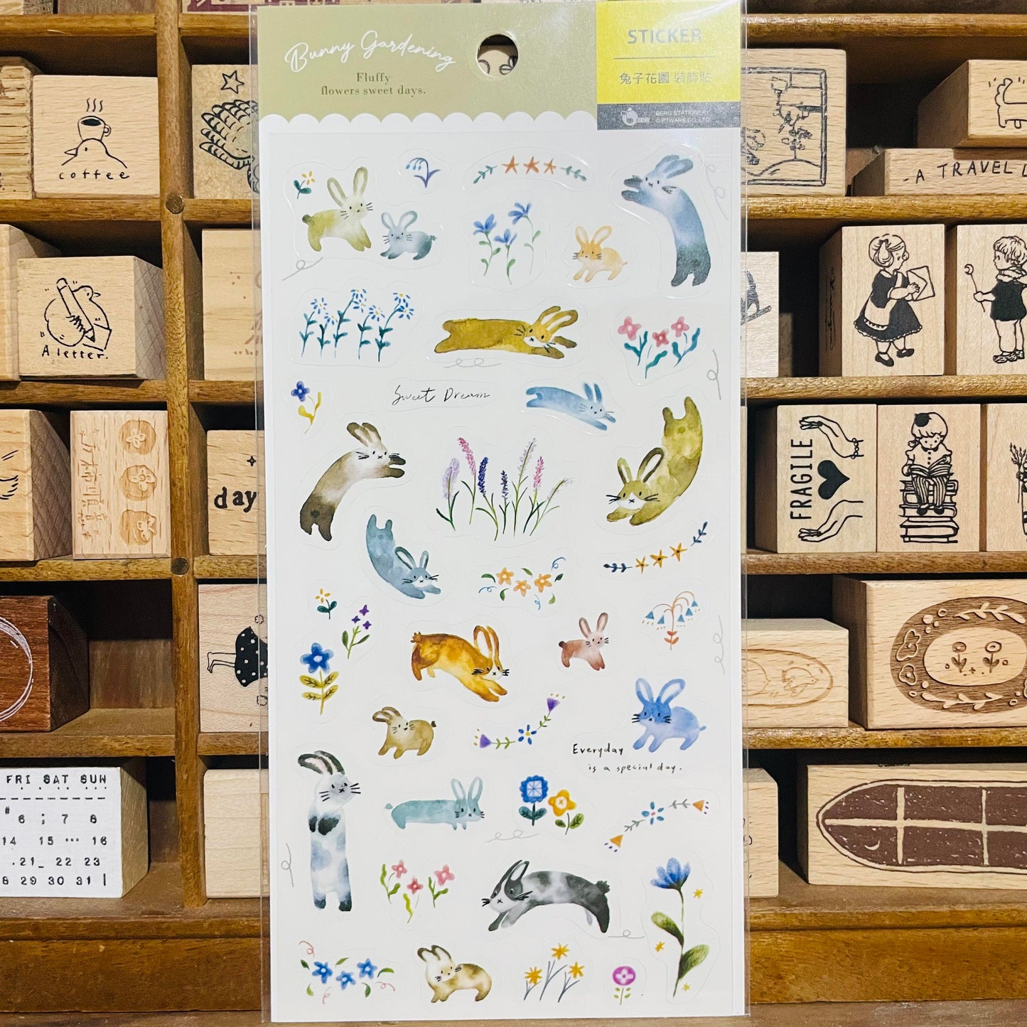 BERG Bunny Gardening Sticker Sheet