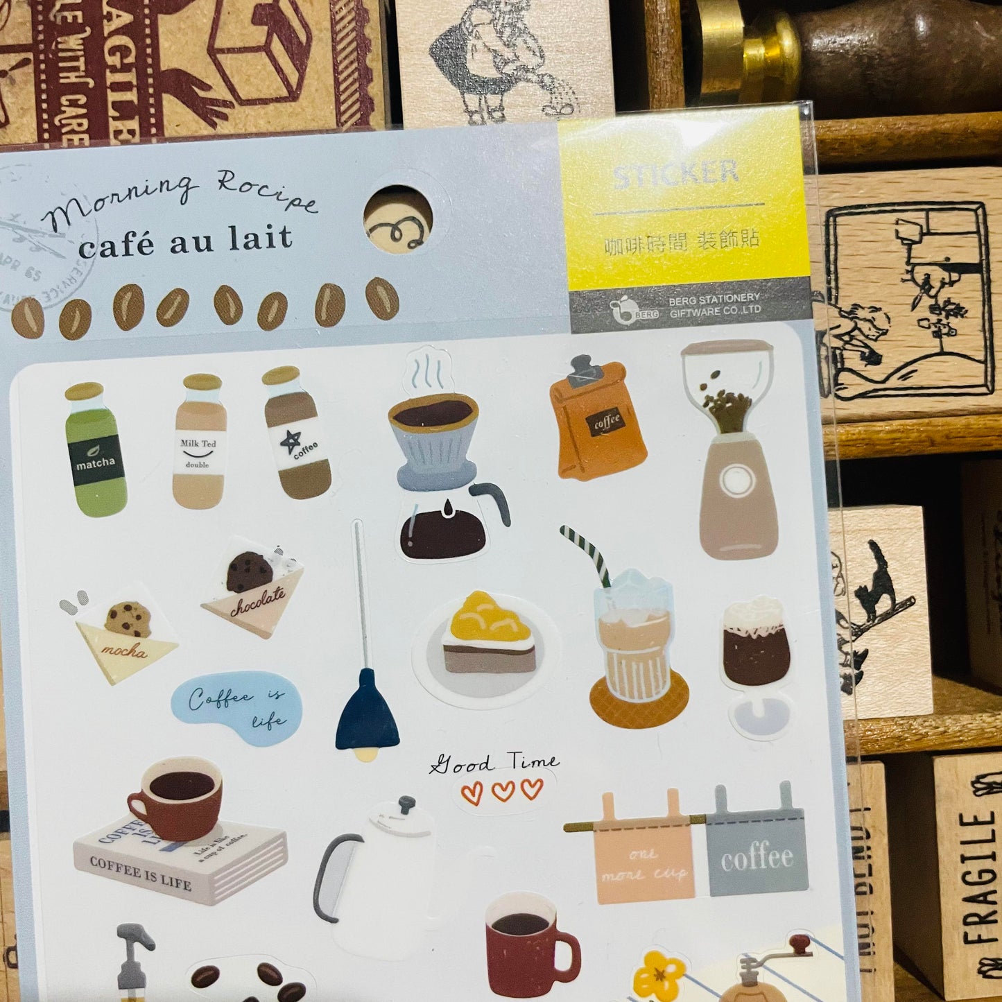 BERG cafe au lait Sticker Sheet