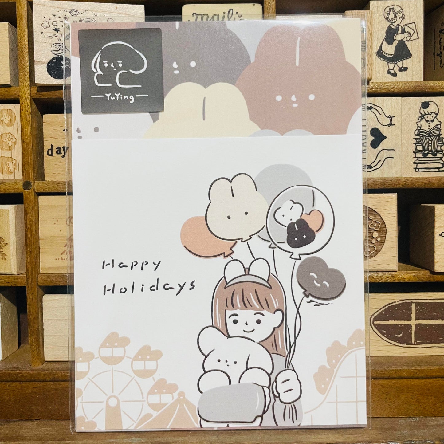 YuYing Postcard Set with Stickers