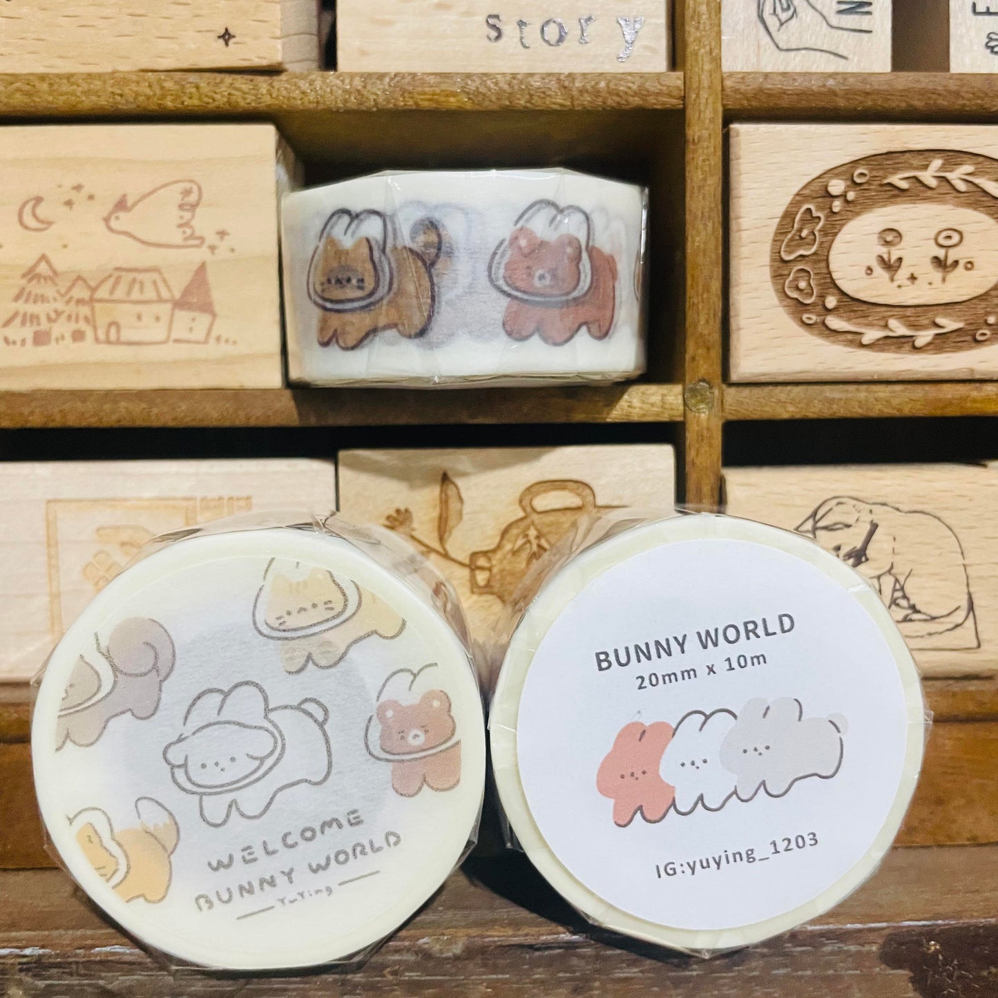 YuYing Bunny World Washi Tape Roll