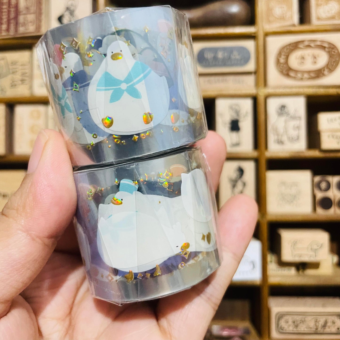 Sky Coffee Go Ahead PET Tape Roll and Samples