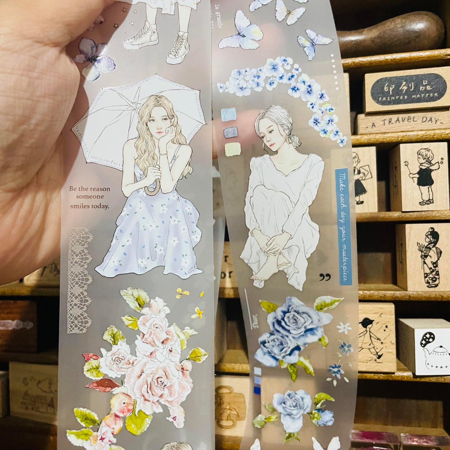 Pion Bloom PET Tape Sample and Full Roll
