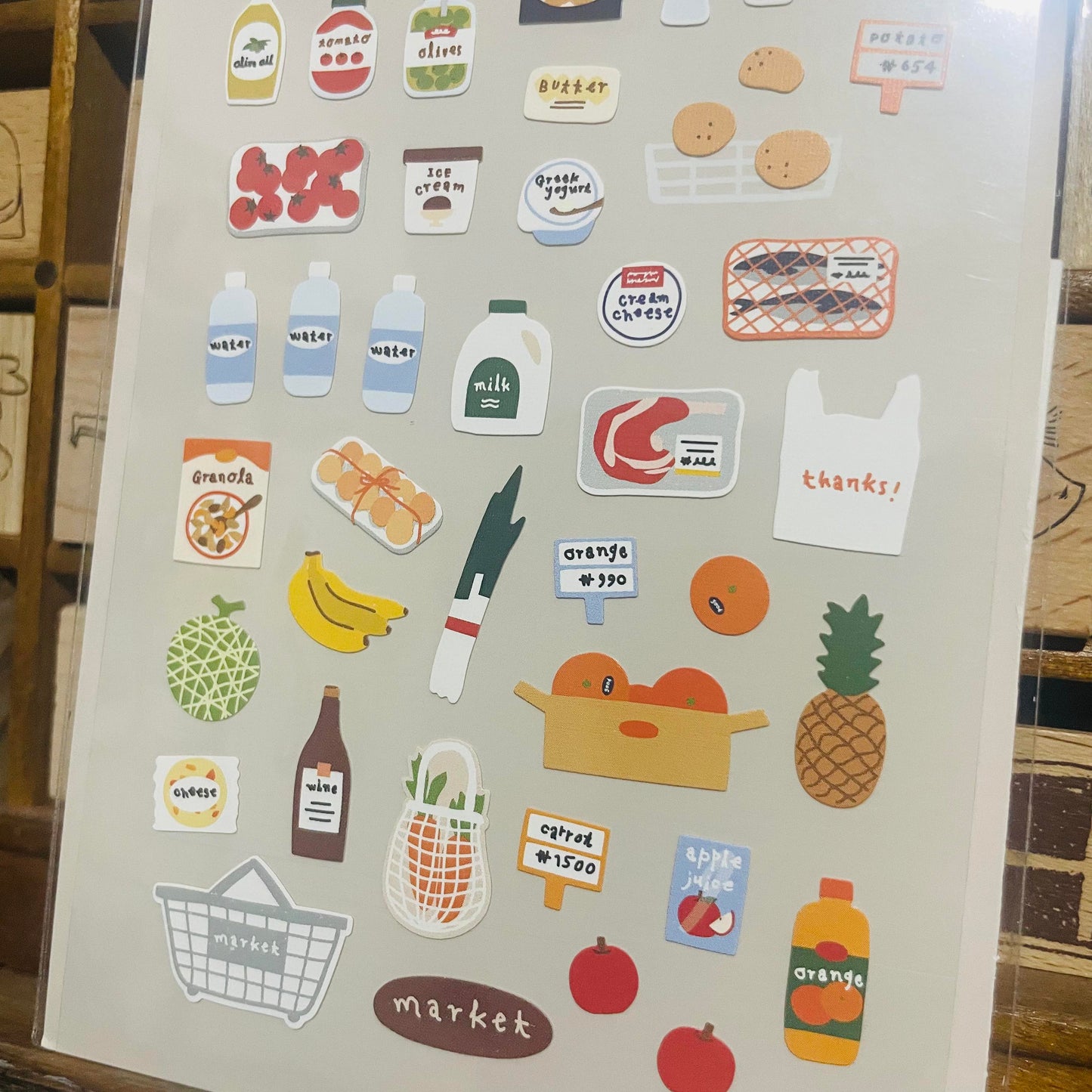 Suatelier Design market sticker sheet