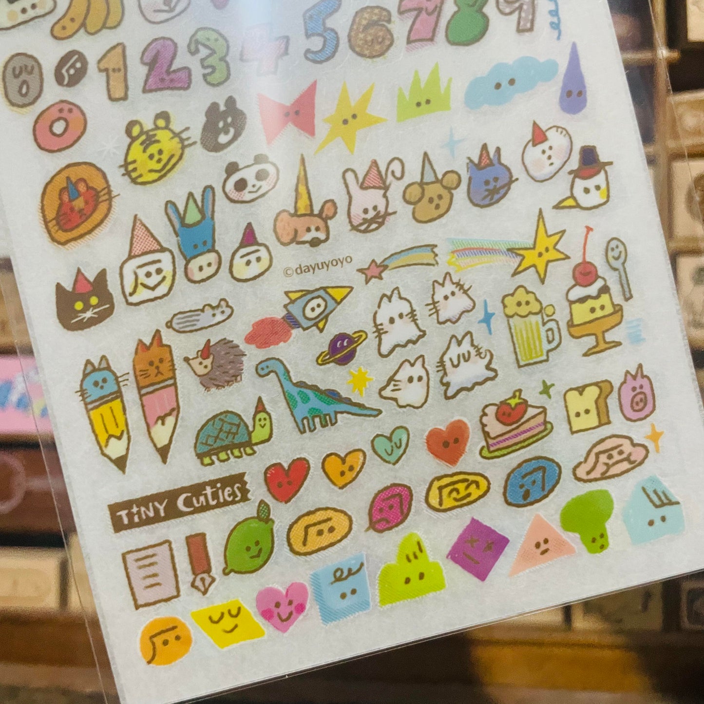 Dayuyoyo Tiny Cuties Transfer Sticker Sheet Set