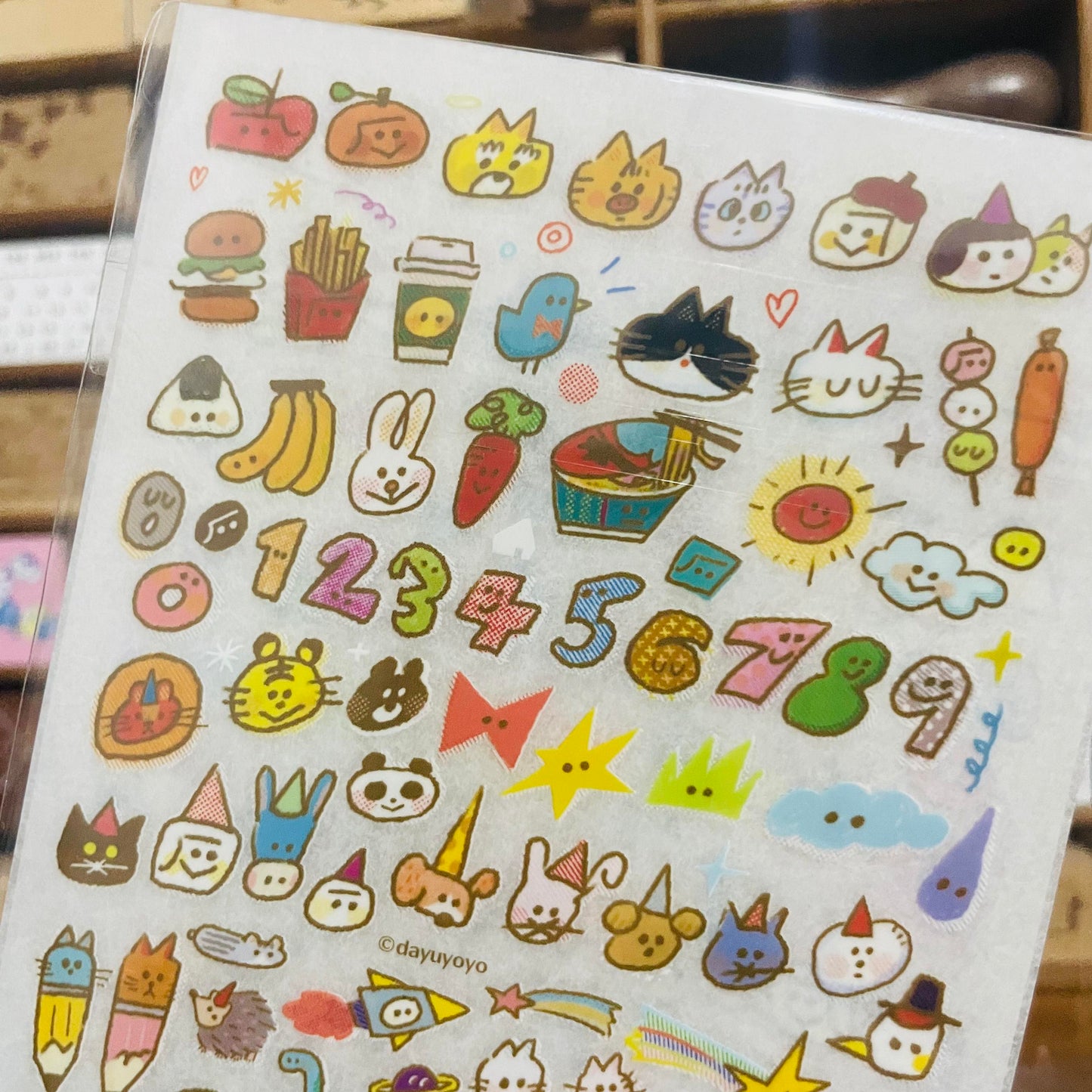 Dayuyoyo Tiny Cuties Transfer Sticker Sheet Set
