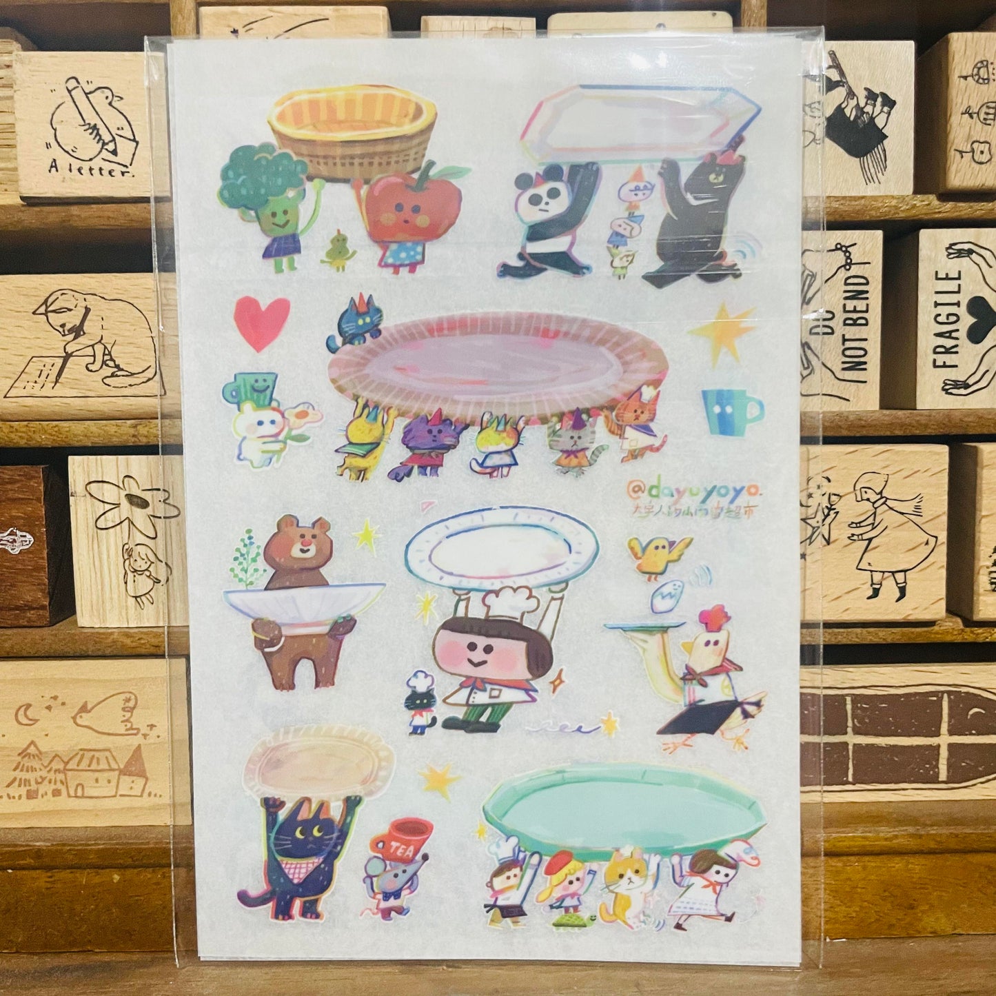 Dayuyoyo Cooking Transfer Sticker Sheet Set