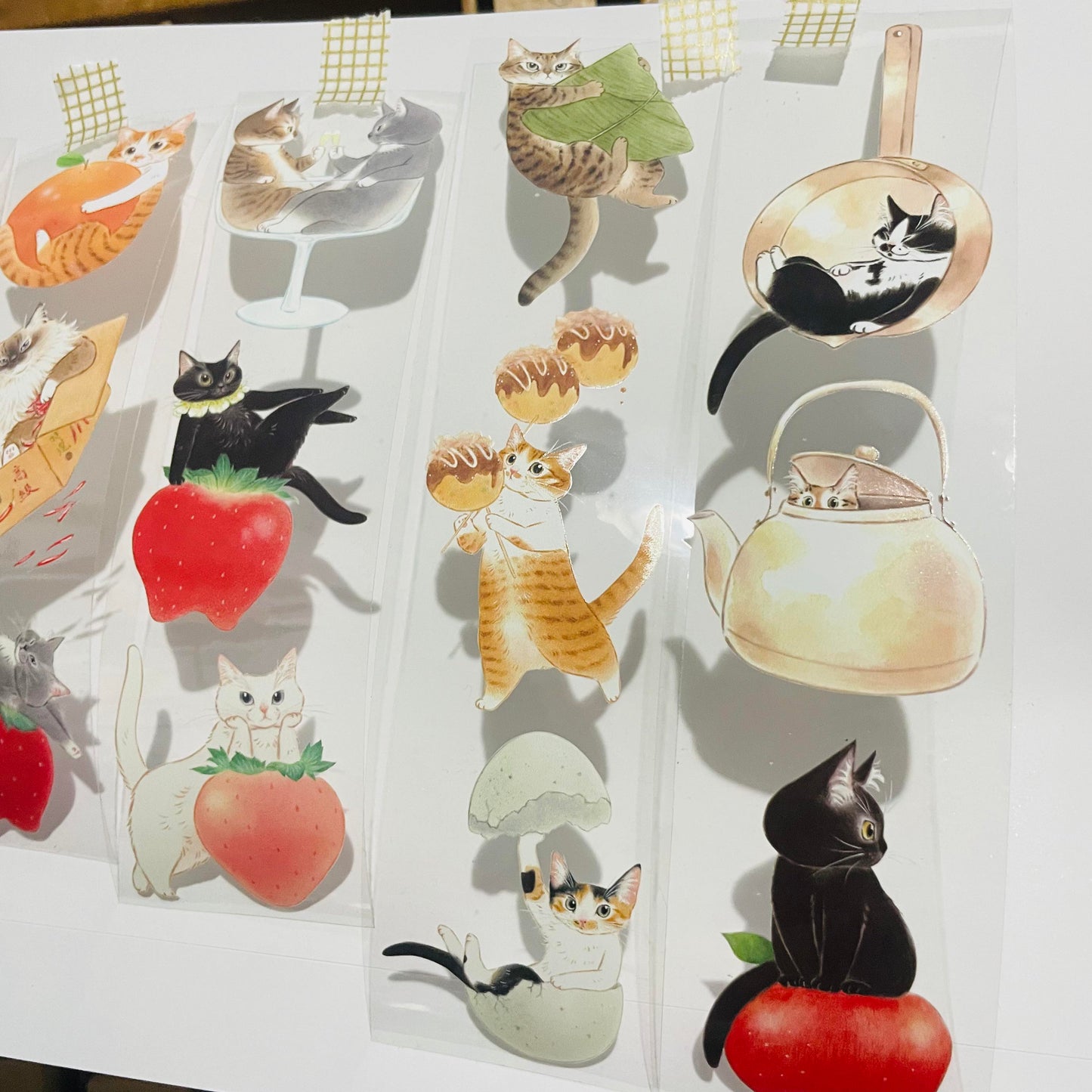 Davidcookslove Kitchen Food Cats PET Tape Samples and Rolls