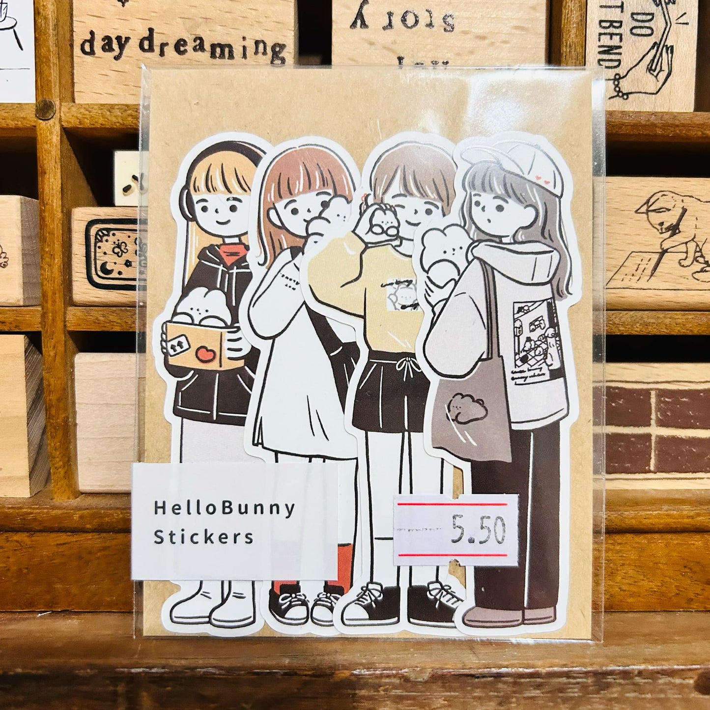 YuYing Casual 2 Girls Sticker Flake Pack