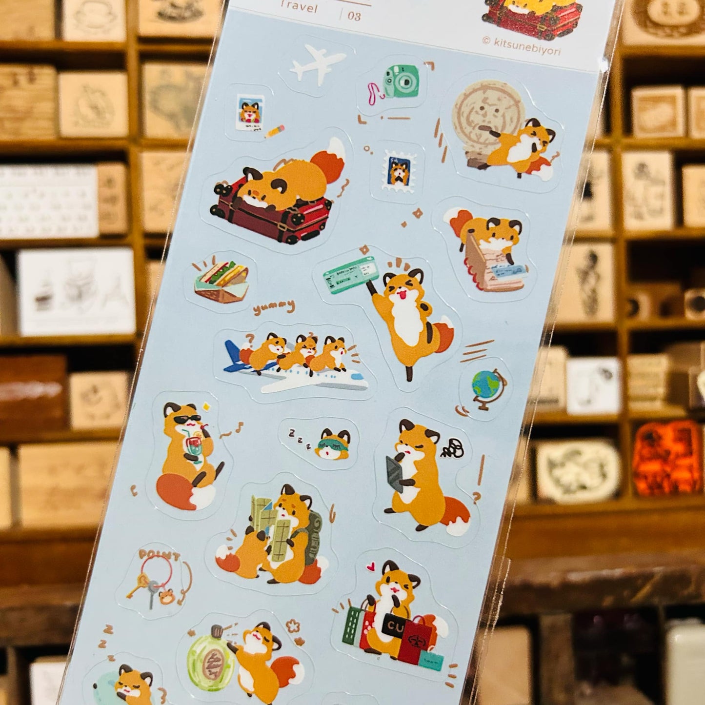 Kitsunebiyori Travel Sticker Sheet