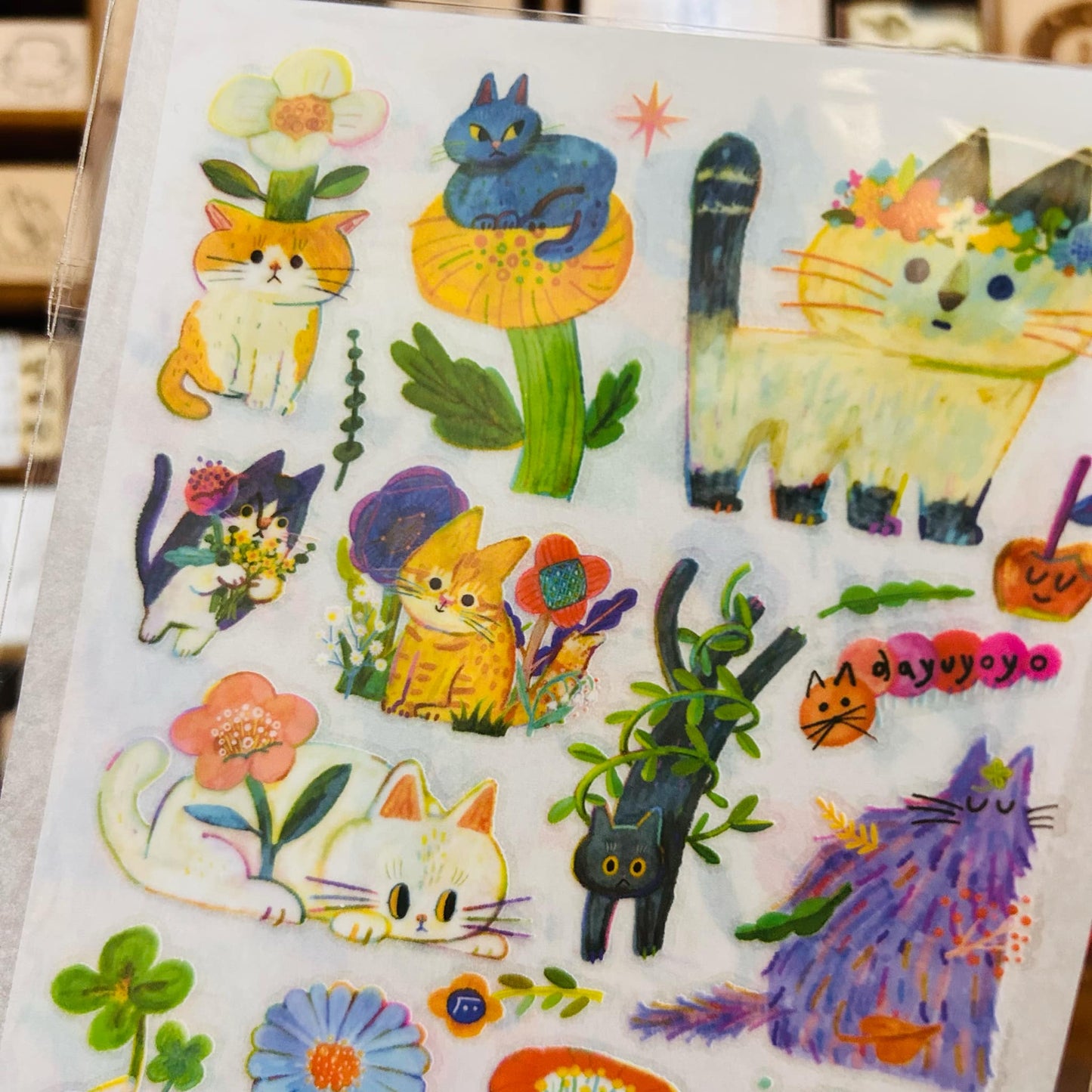 Dayuyoyo Cats Transfer Sticker Sheet Set