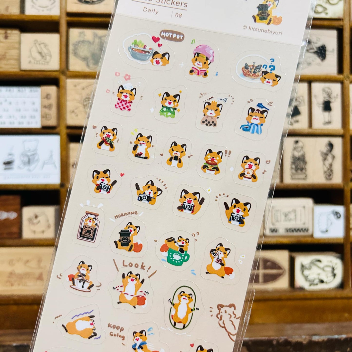 Kitsunebiyori Daily Sticker Sheet