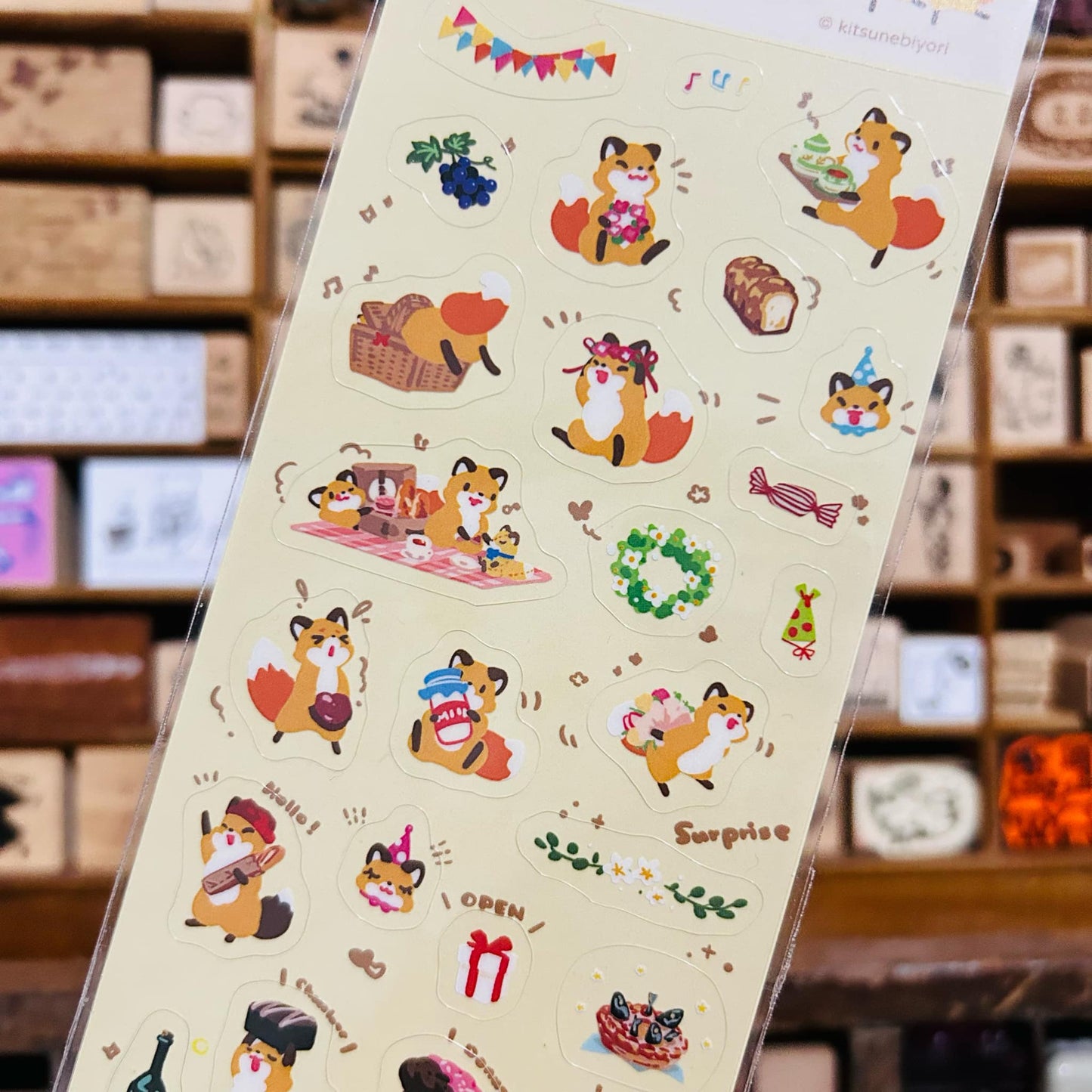 Kitsunebiyori Party Sticker Sheet