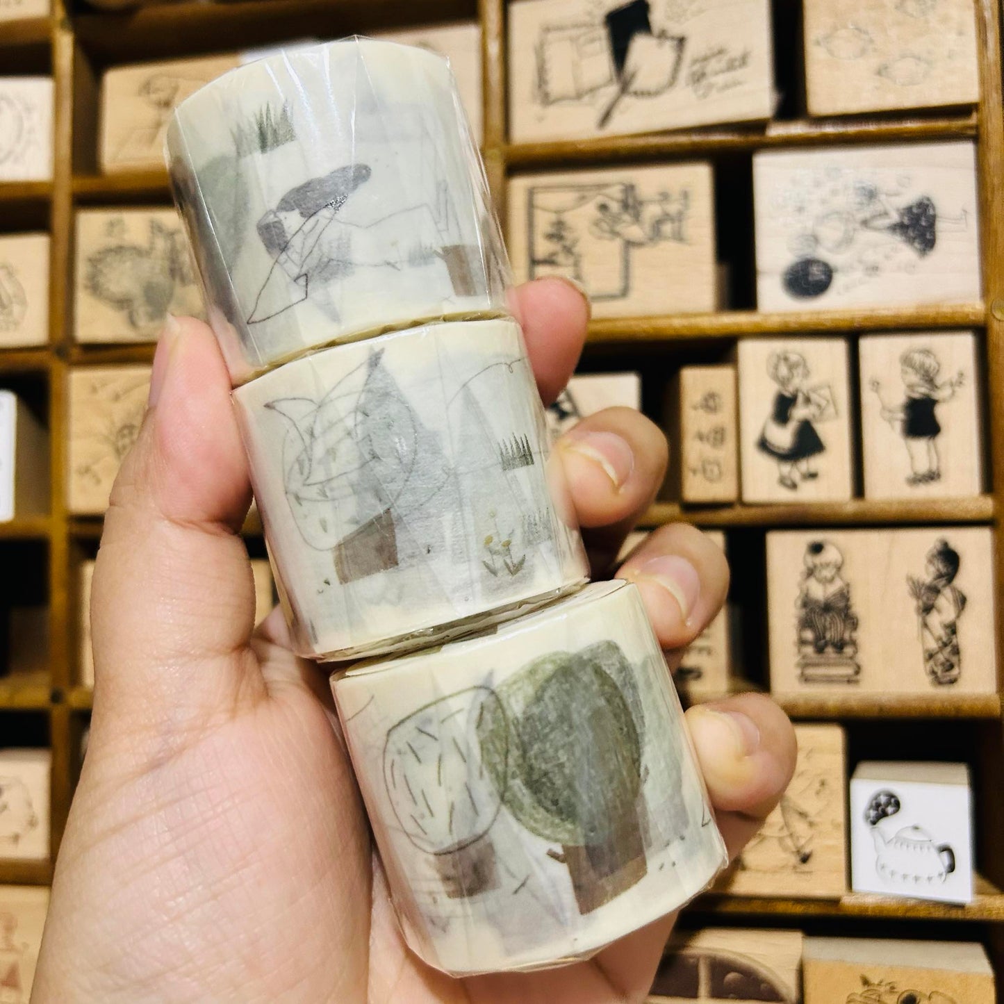 avocadomori Moment of Reading Masking Tape Roll and Sample
