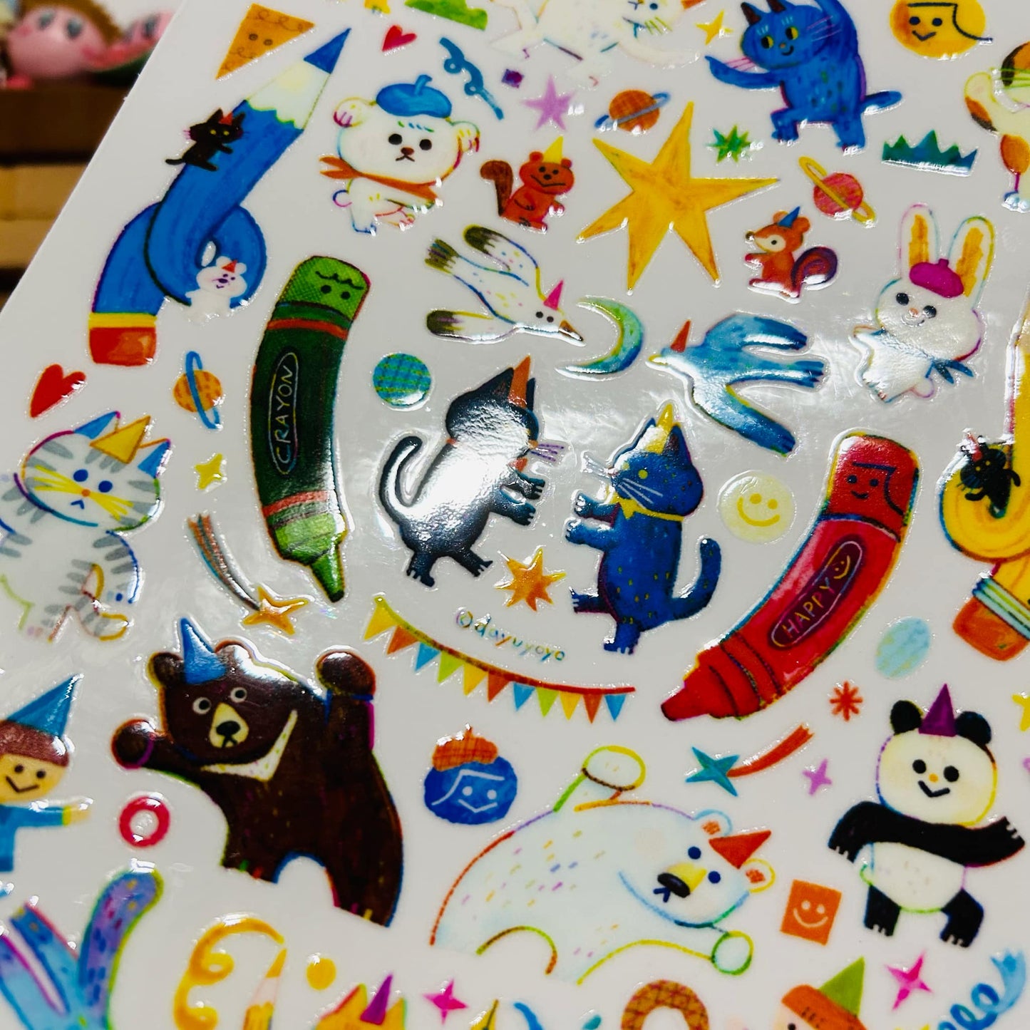 Dayuyoyo Animals Rub-On Transfer Sticker Sheet
