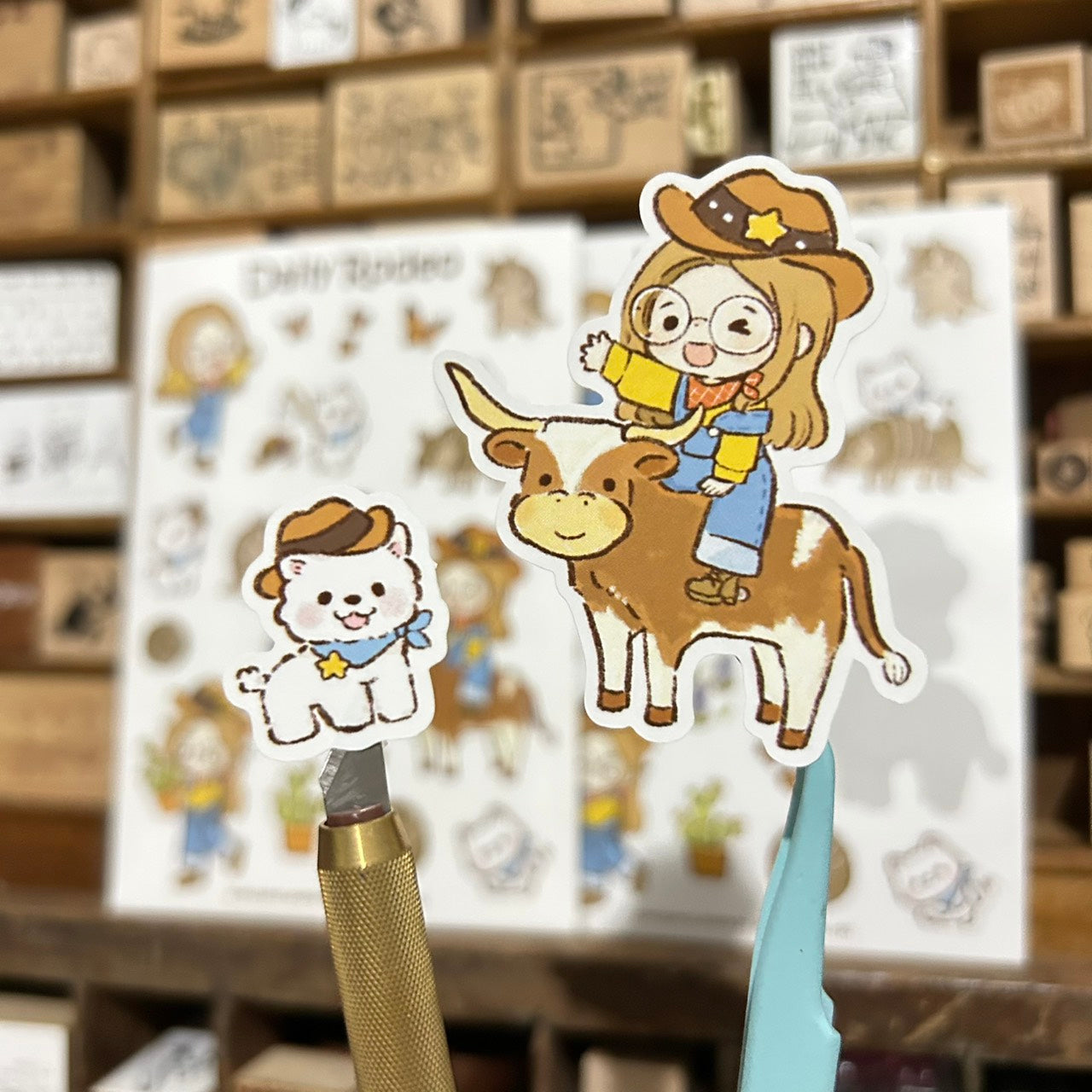 Tokubetsumemori x mou mou do Daily Rodeo Sticker