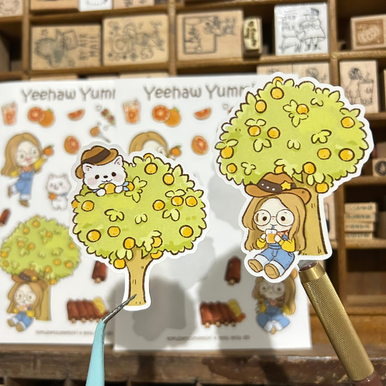 Tokubetsumemori x mou mou do Yeehaw Yummies Sticker