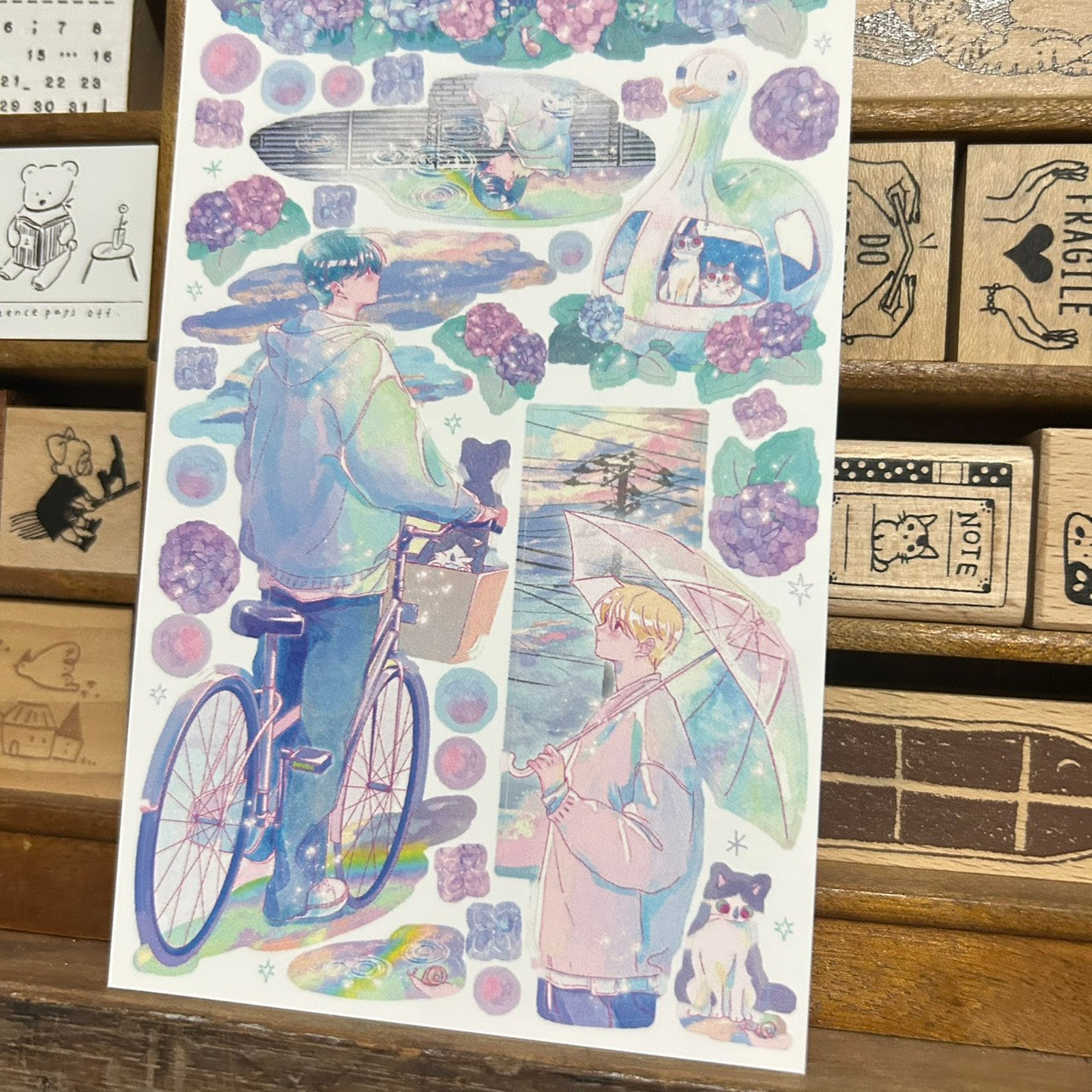 Sik Sik Rainbow Sticker Sheet