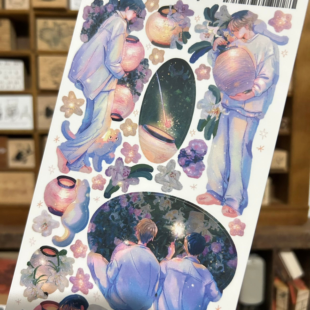 Sik Sik Night Lantern Sticker Sheet
