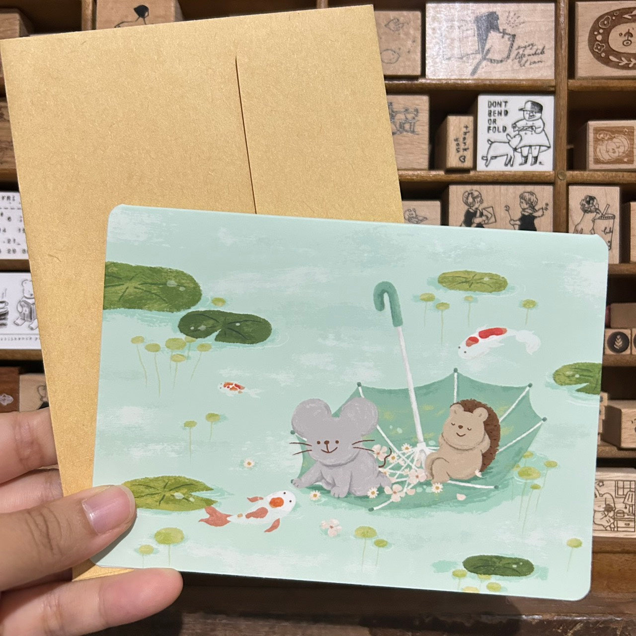 Mandie and Friends Best Wishes Card