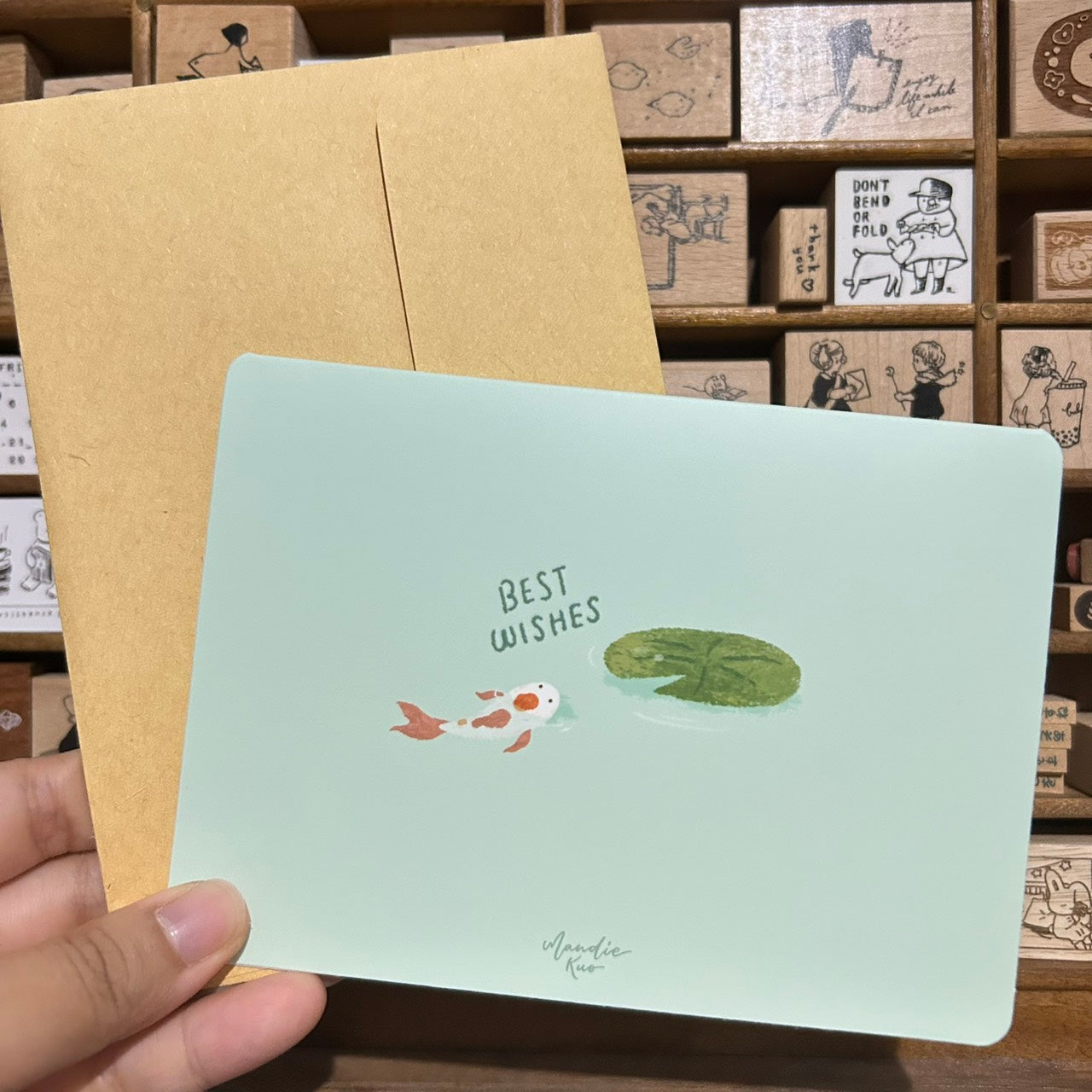 Mandie and Friends Best Wishes Card