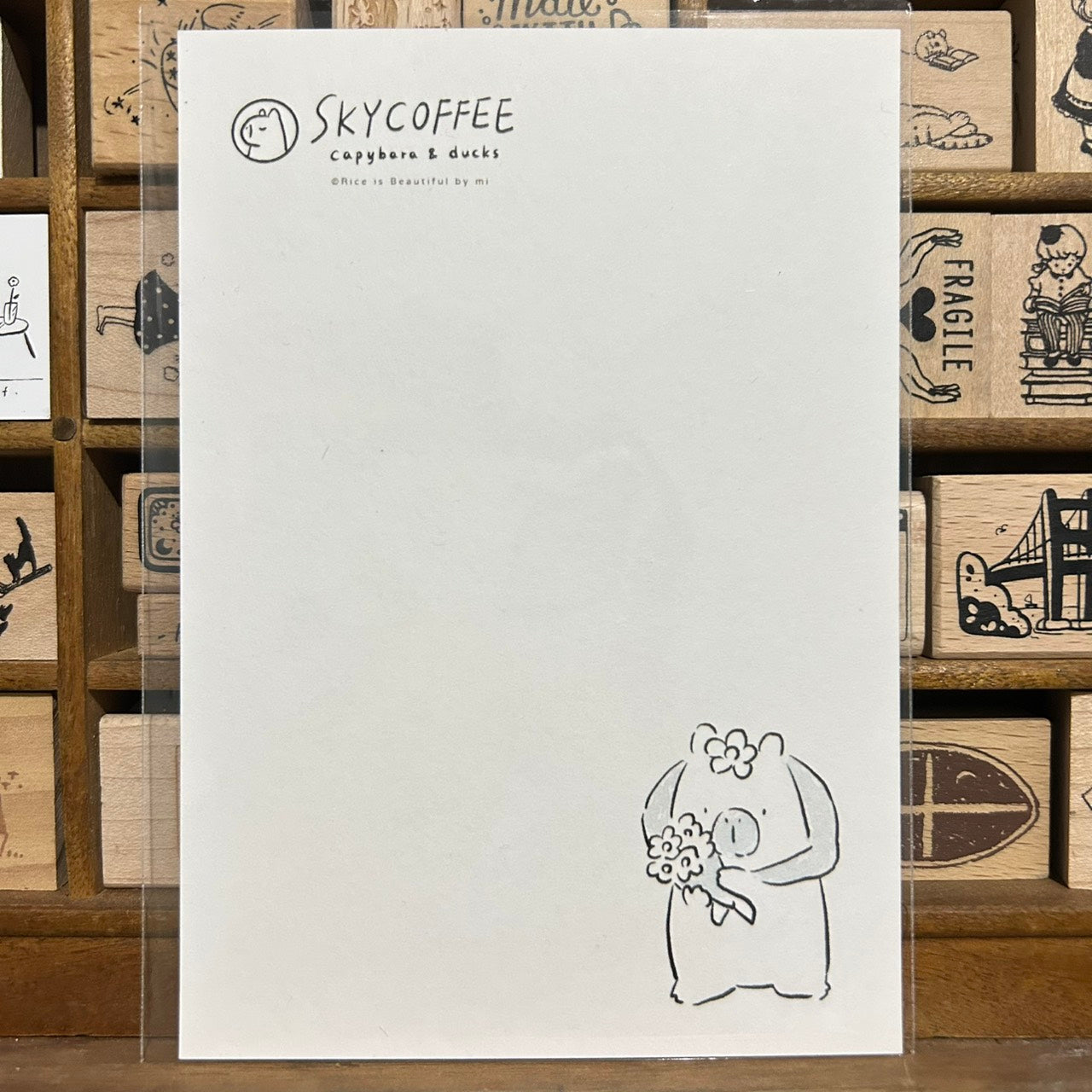 Sky Coffee Spring Postcard