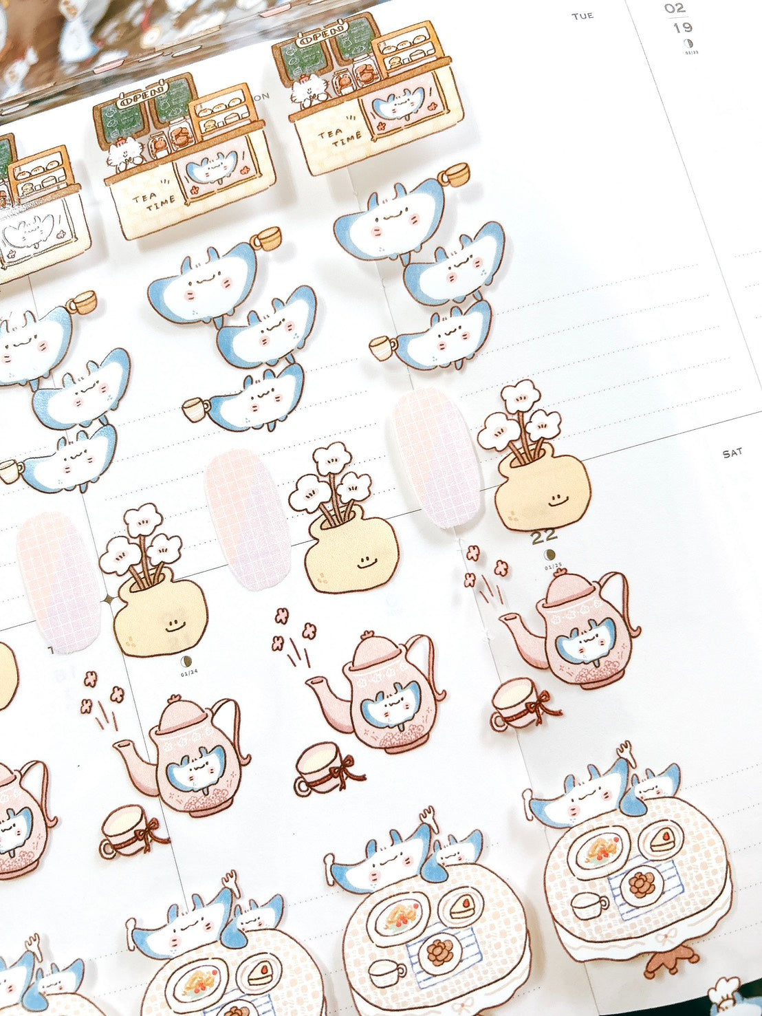 UBEE Tea Time PET Tape and Samples