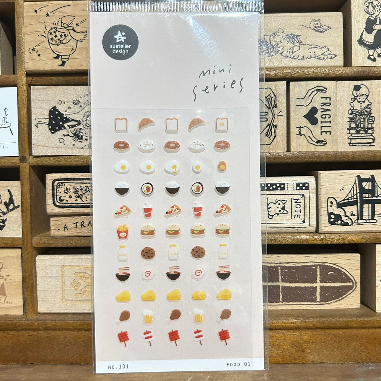 Suatelier mini series Food Sticker Sheet