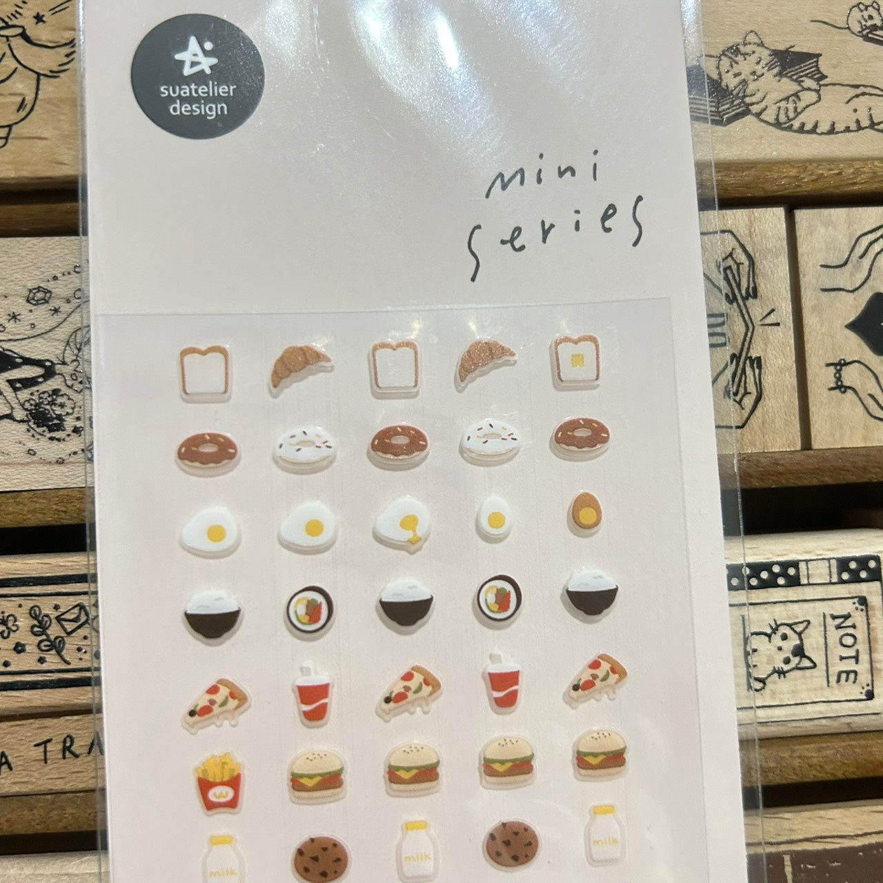 Suatelier mini series Food Sticker Sheet