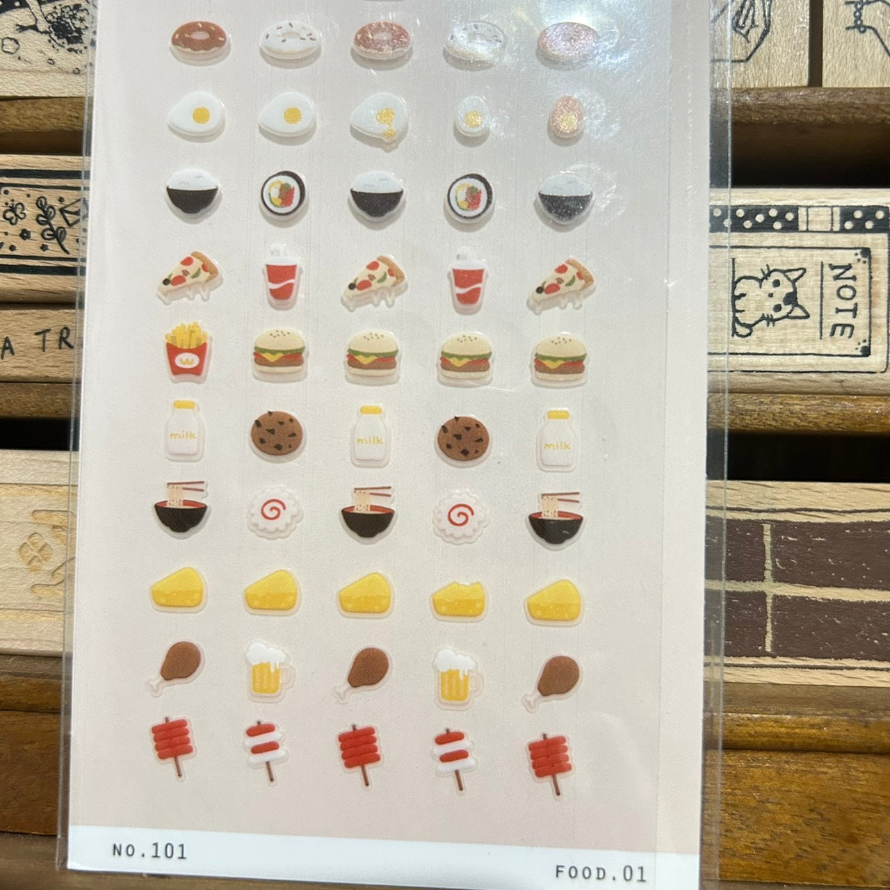 Suatelier mini series Food Sticker Sheet