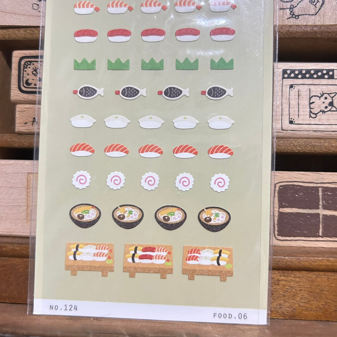 Suatelier mini series Sushi Sticker Sheet