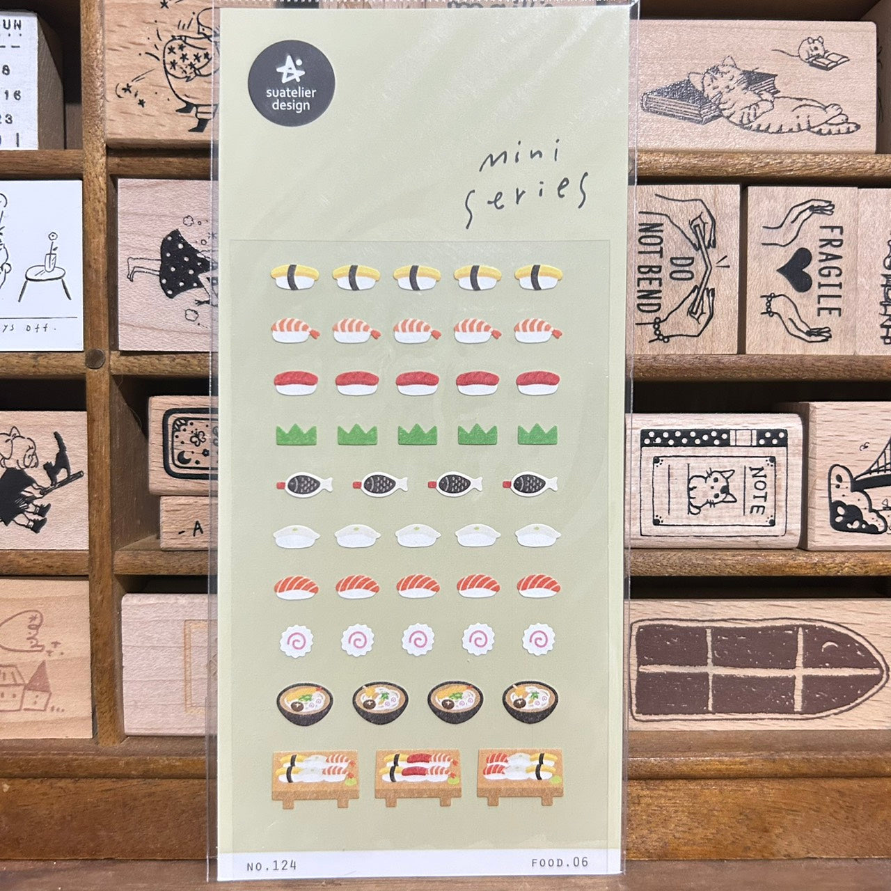 Suatelier mini series Sushi Sticker Sheet