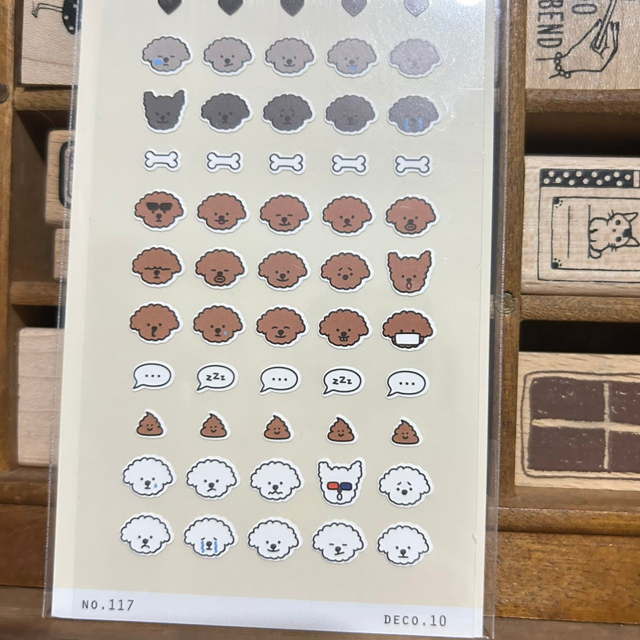 Suatelier mini series Poodle Sticker Sheet
