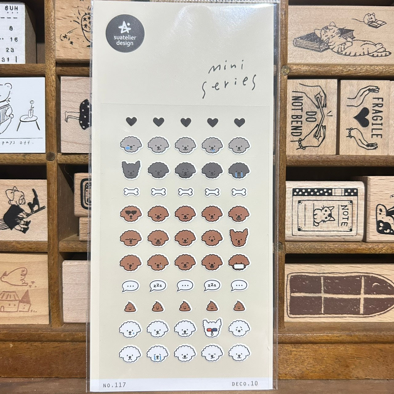 Suatelier mini series Poodle Sticker Sheet