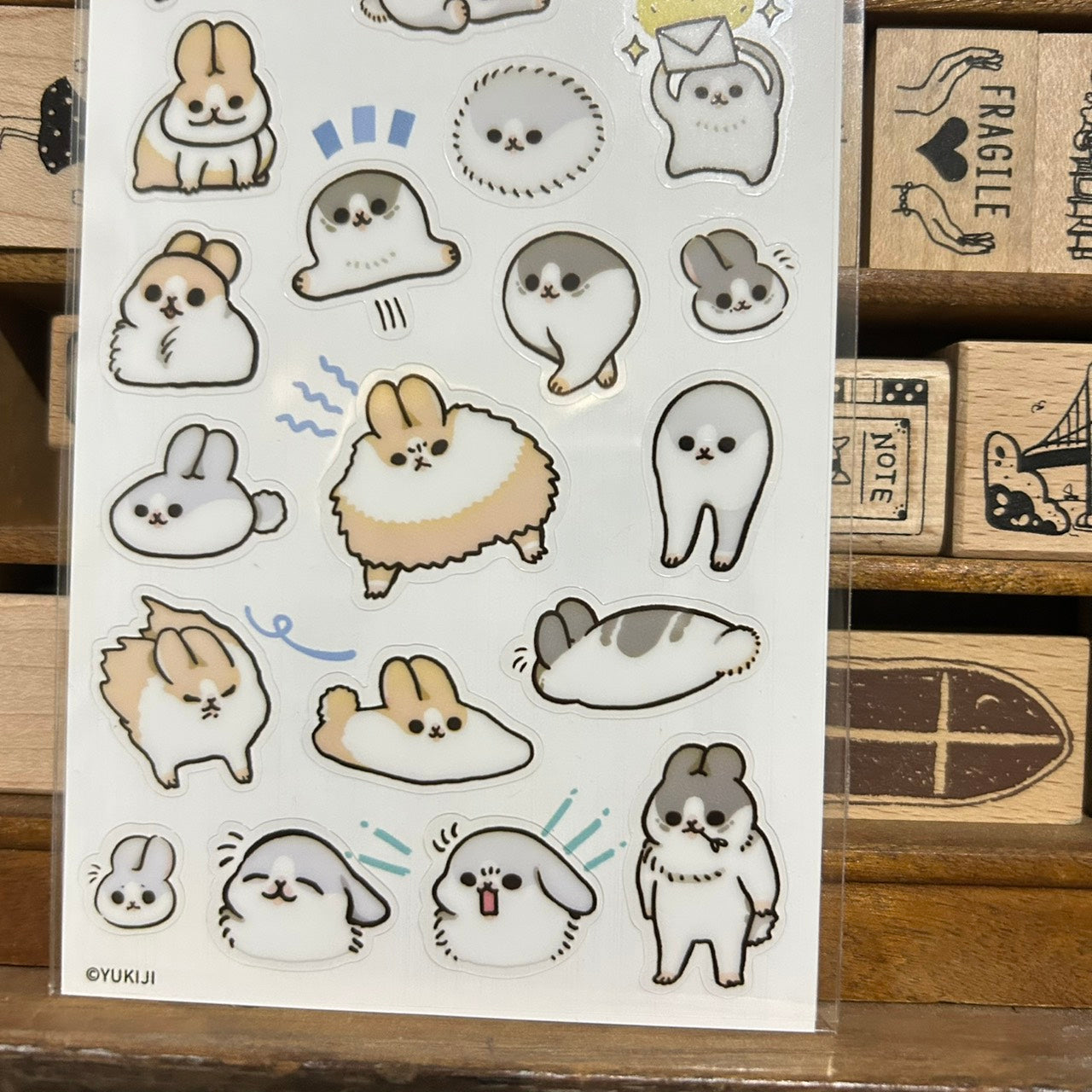 Machiko Transparent Sticker Sheet Crazy