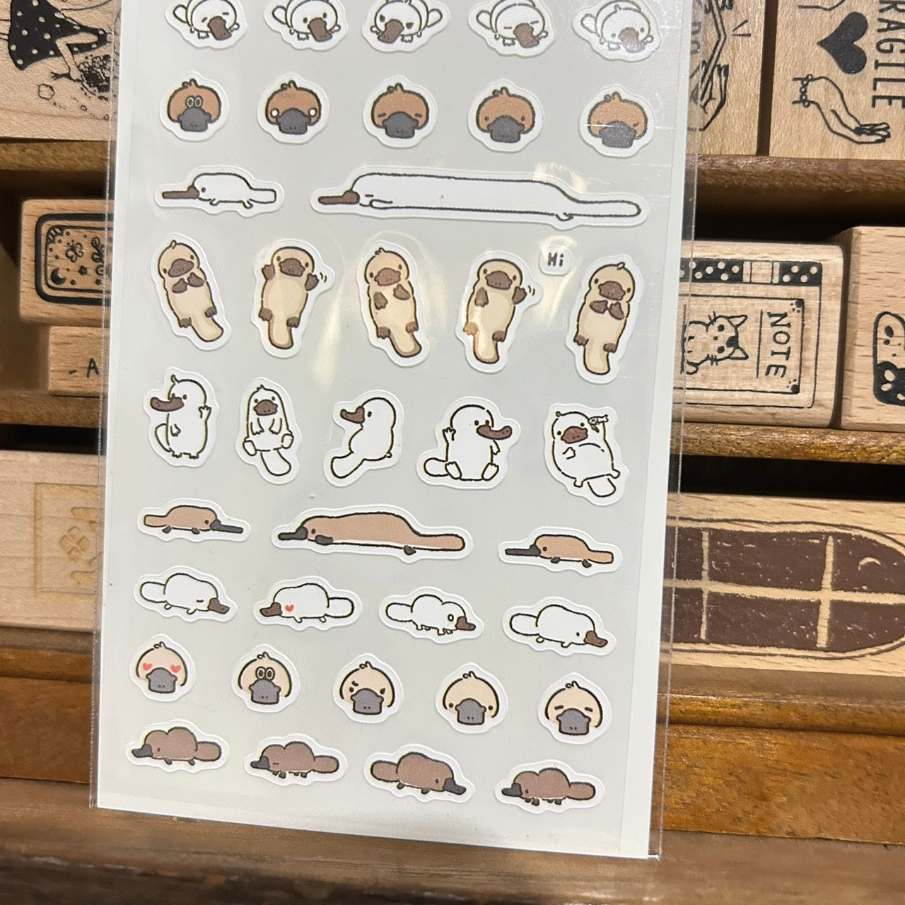BERG mini Platypus Sticker Sheet