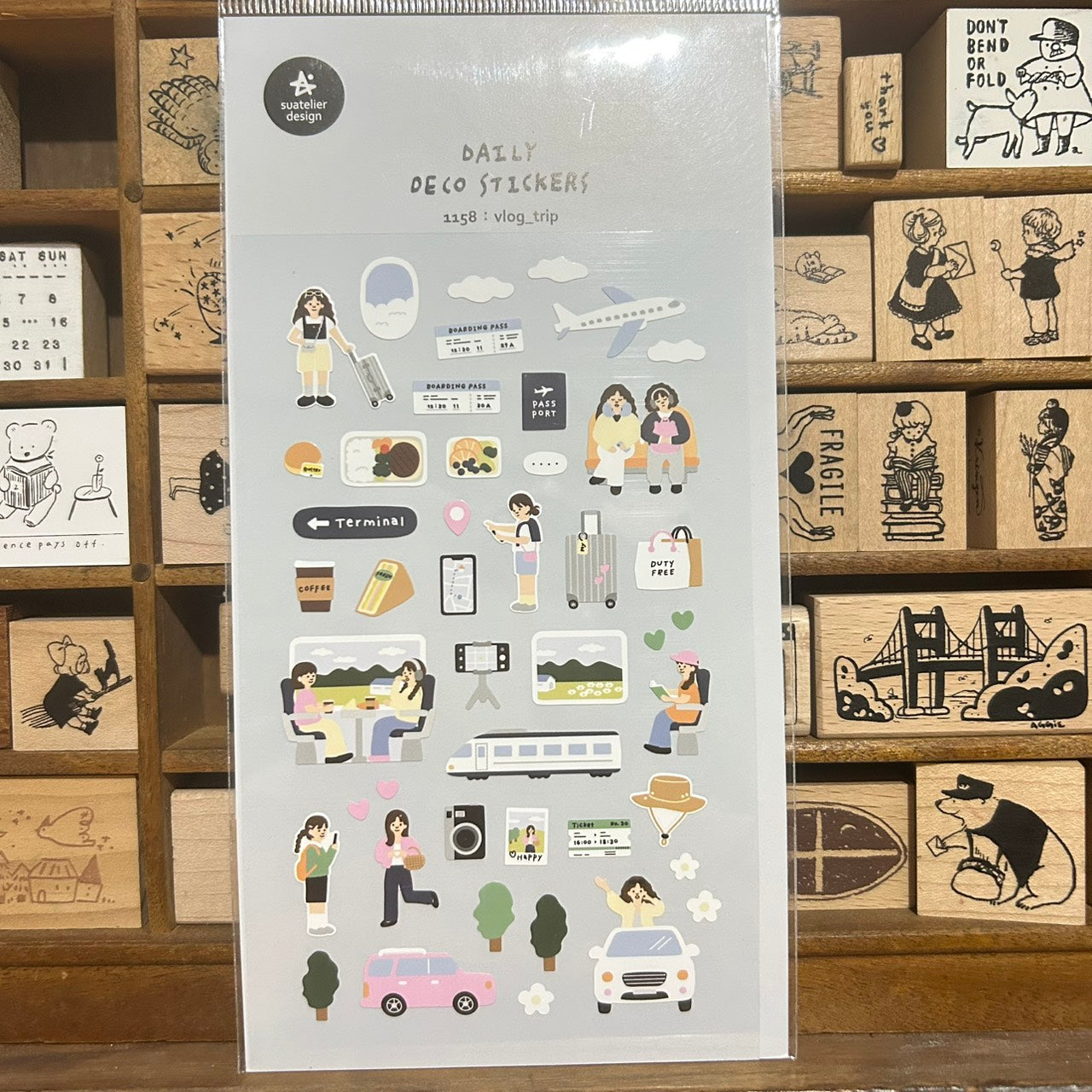 Suatelier Vlog Trip Sticker Sheet
