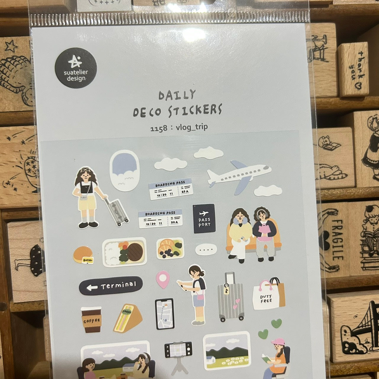 Suatelier Vlog Trip Sticker Sheet