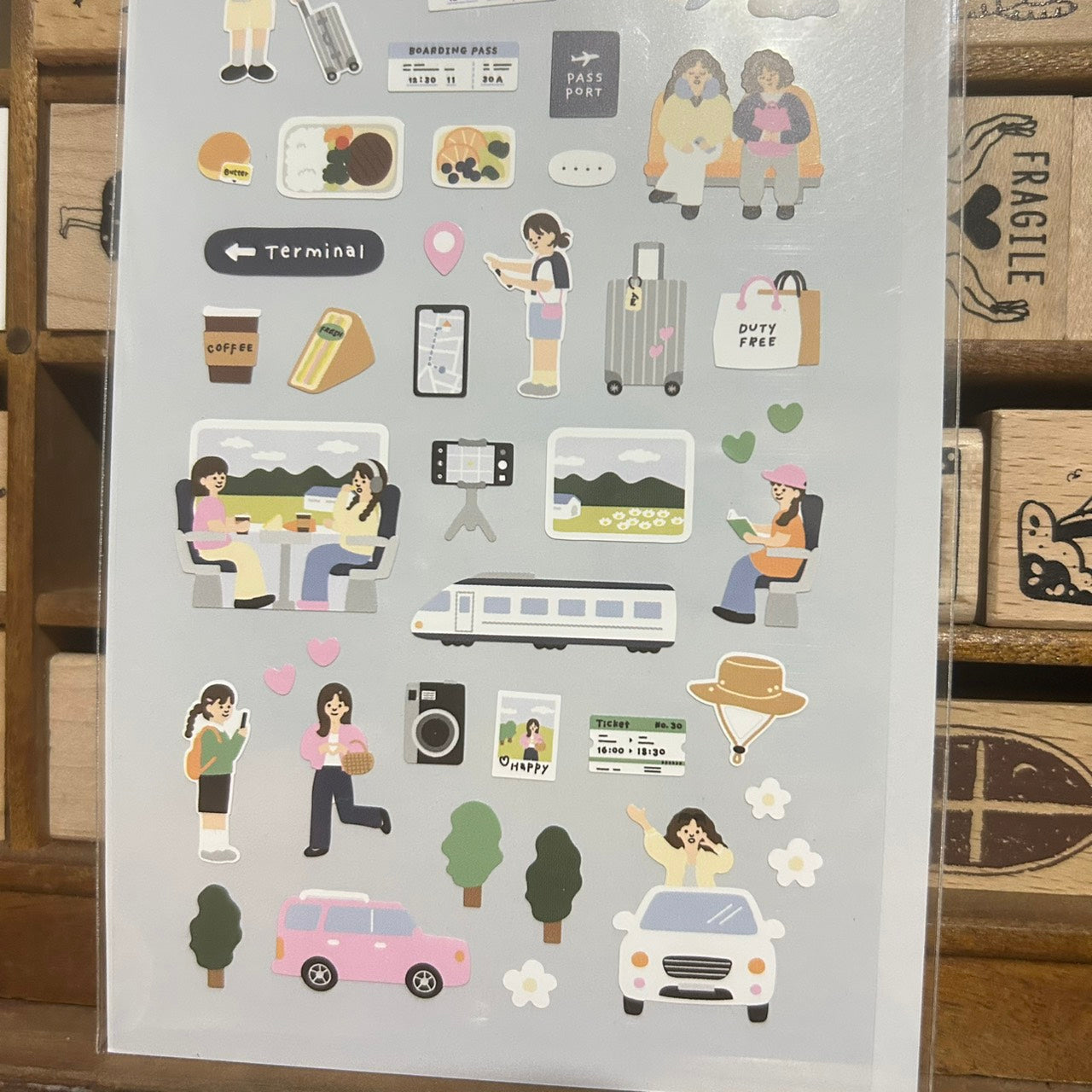 Suatelier Vlog Trip Sticker Sheet