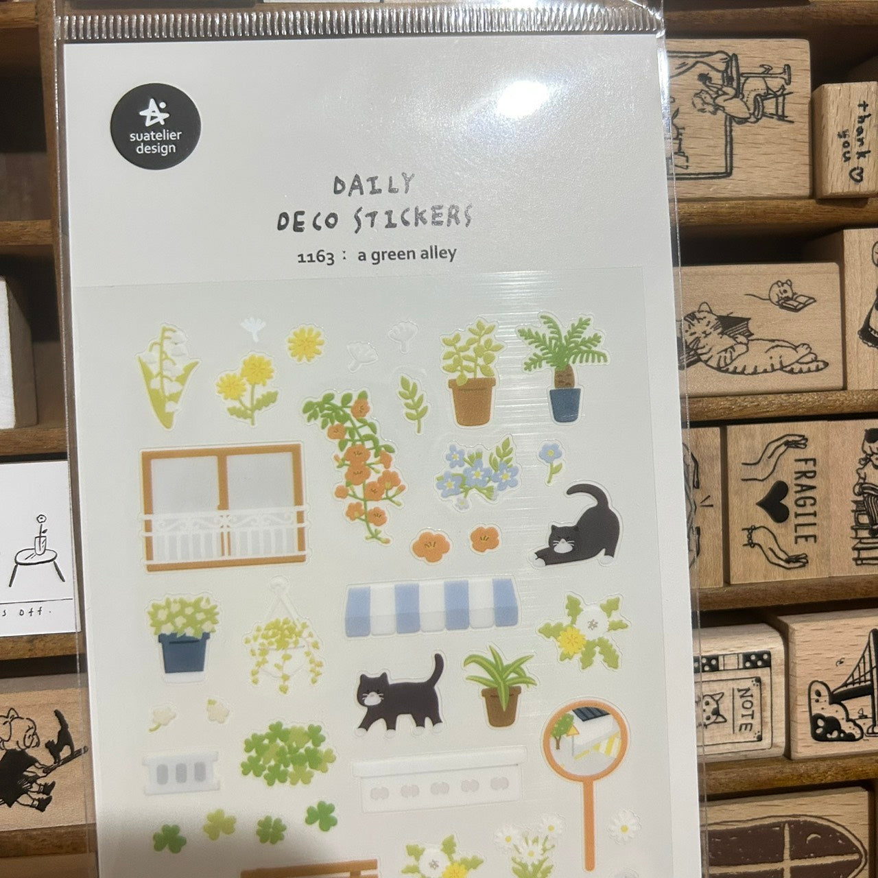 Suatelier A Green Alley Sticker Sheet