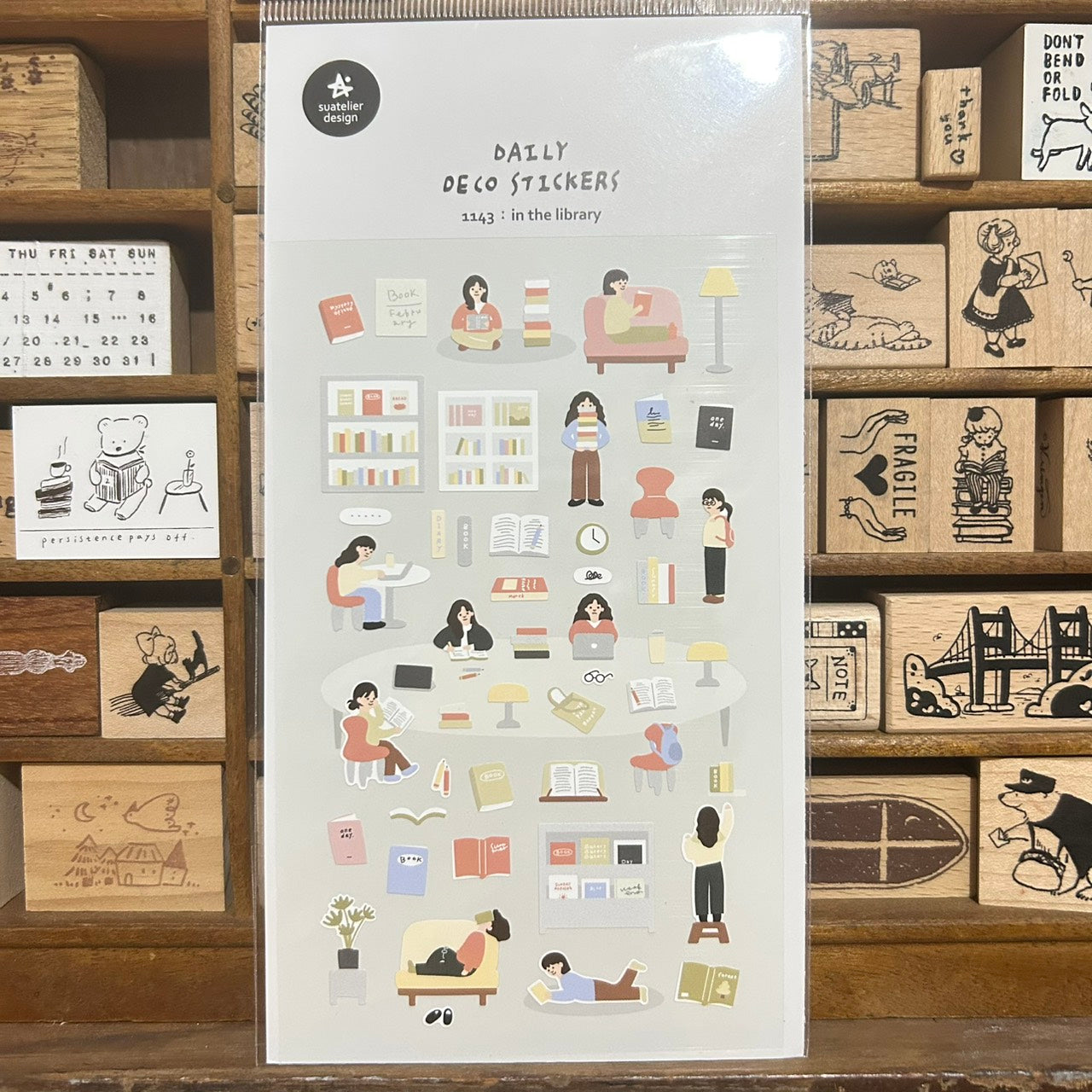 Suatelier In the Library Sticker Sheet