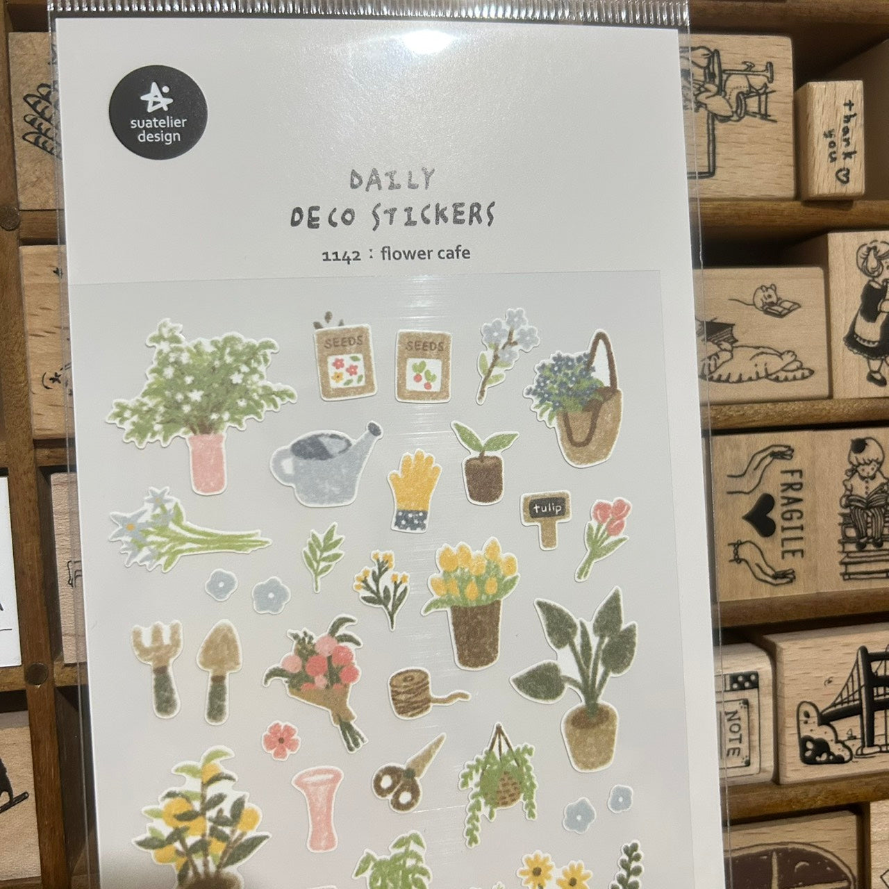 Suatelier Flower Cafe Sticker Sheet