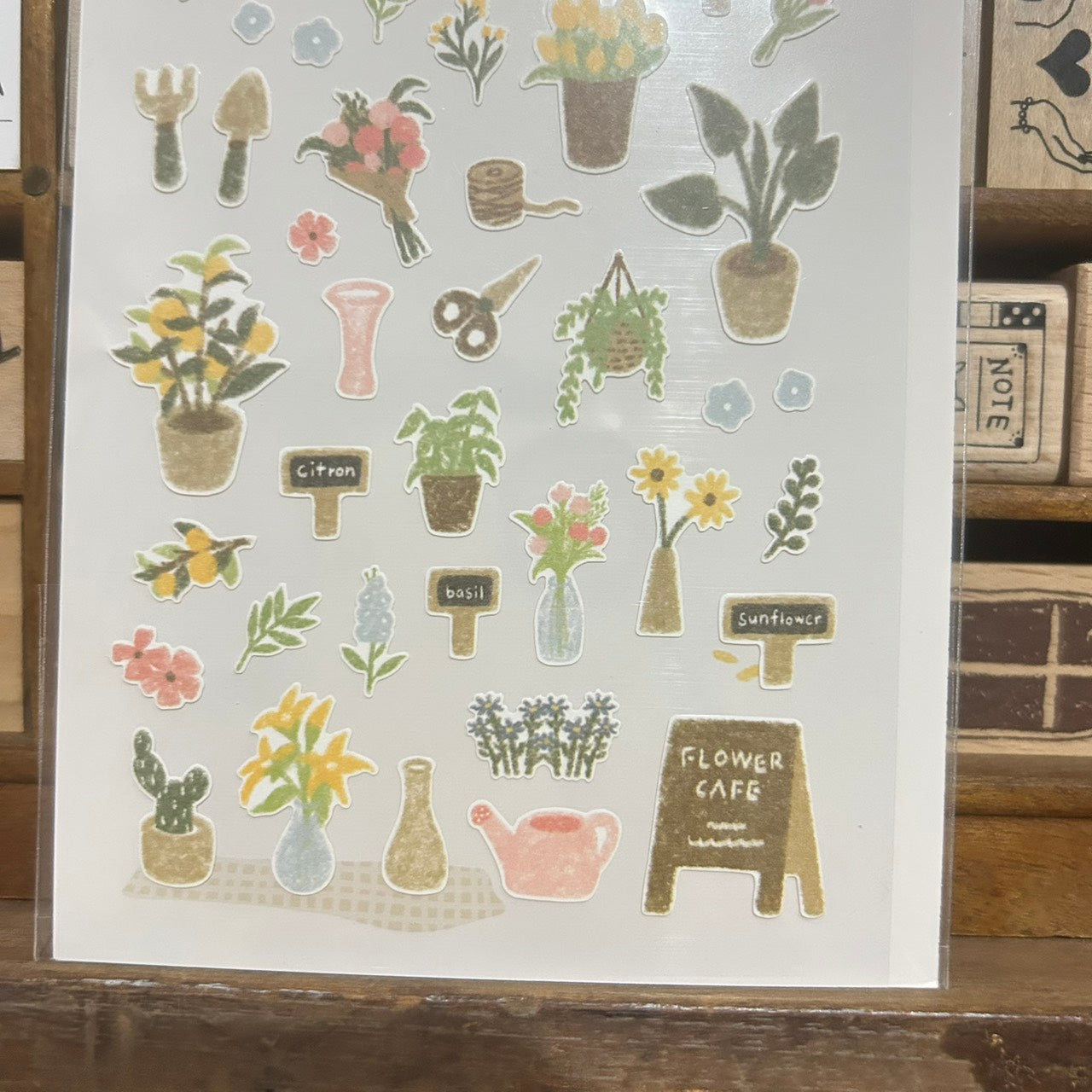 Suatelier Flower Cafe Sticker Sheet