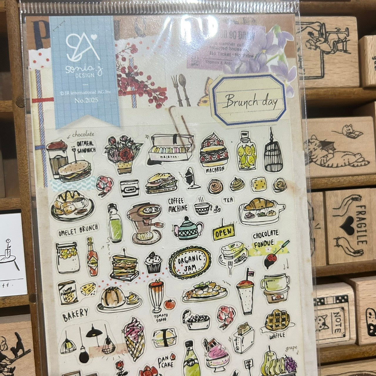 Sonia Brunch Day Transparent Sticker Sheet