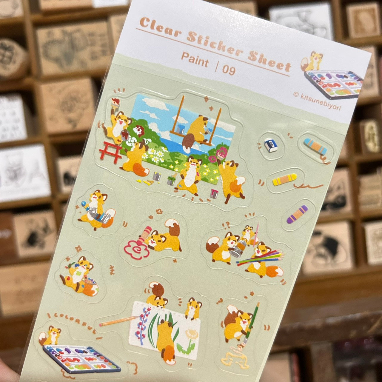 Kitsunebiyori Paint Sticker Sheet