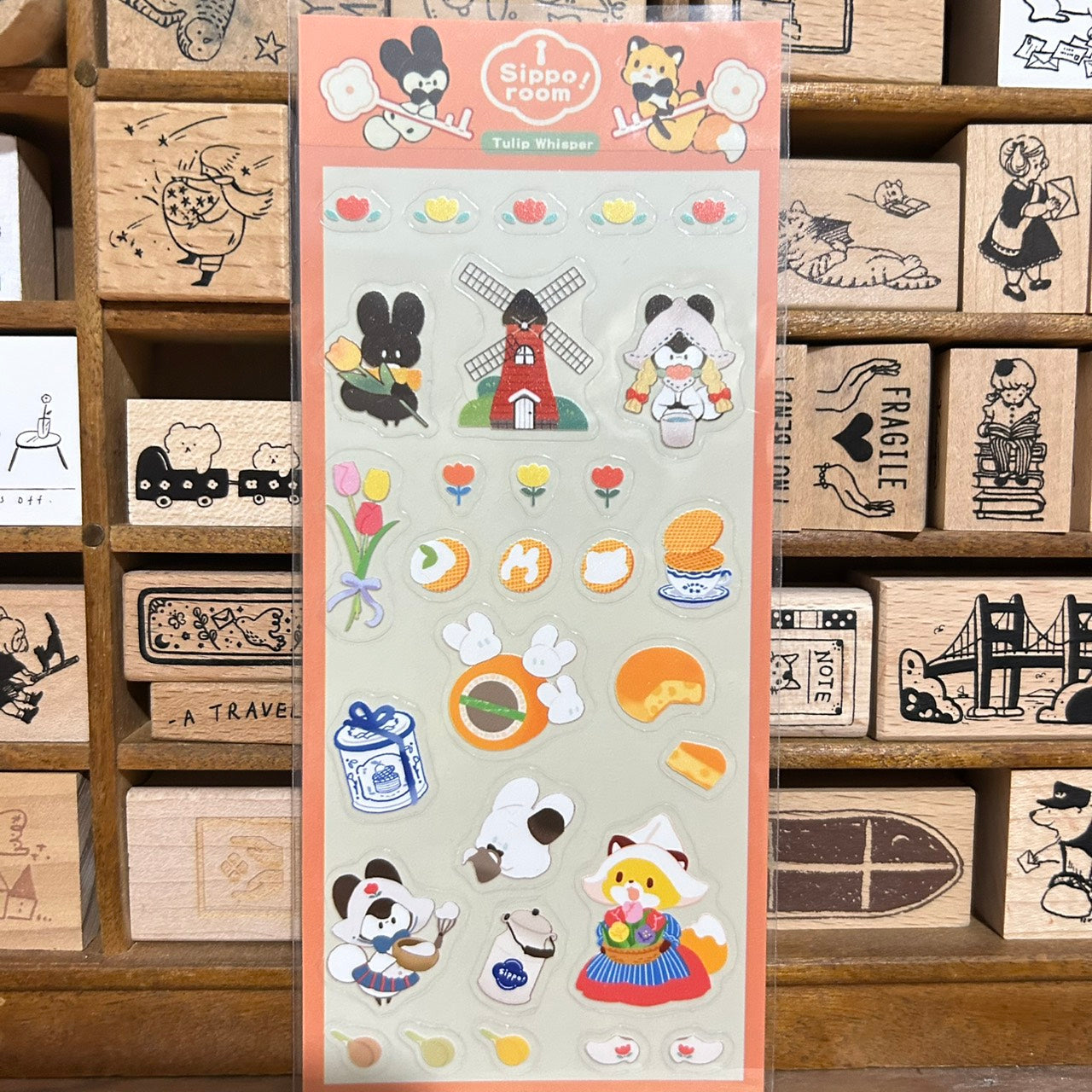 Bubukai Tulip Whisper Transparent Sticker Sheet