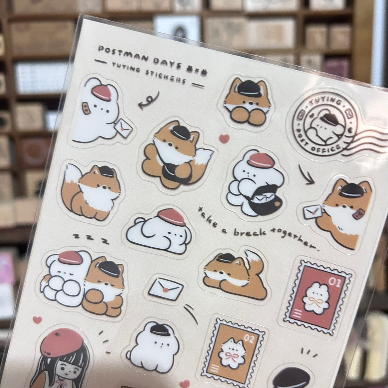 YuYing Postman Days Transparent Sticker Sheet